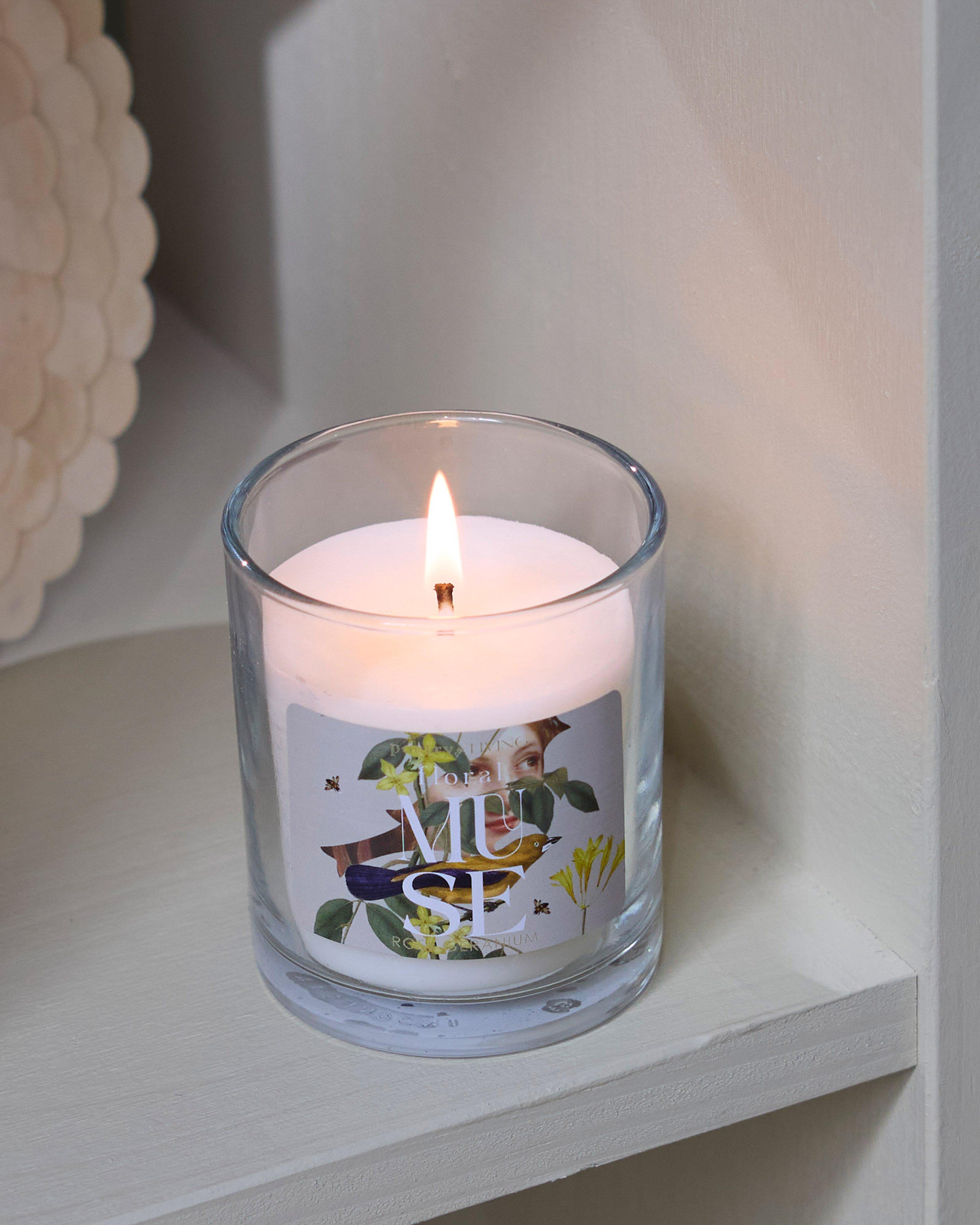 Floral Muse Rose Geranium Boxed Candle -  Assorted
