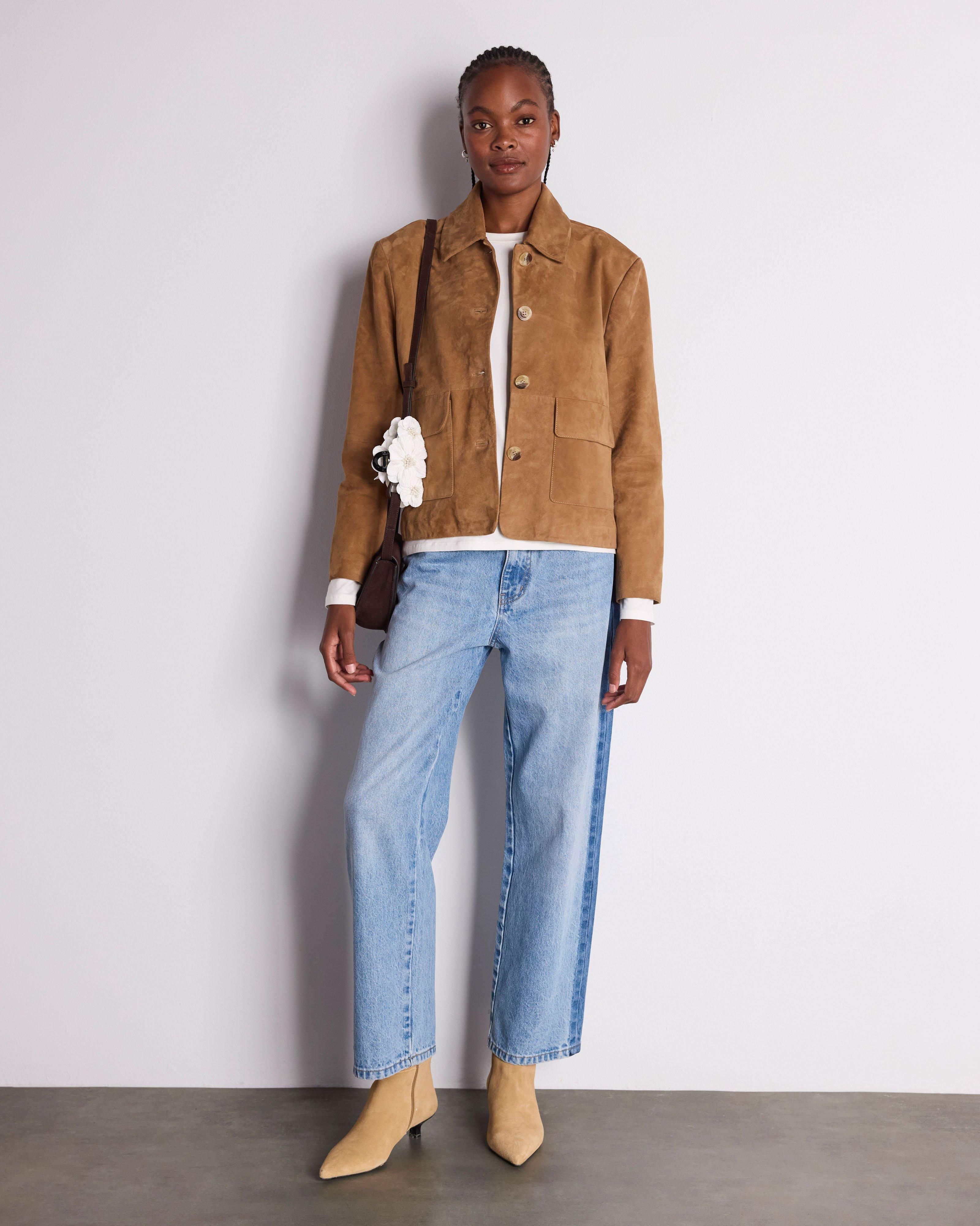 Mariko Suede Jacket - Poetry Clothing Store