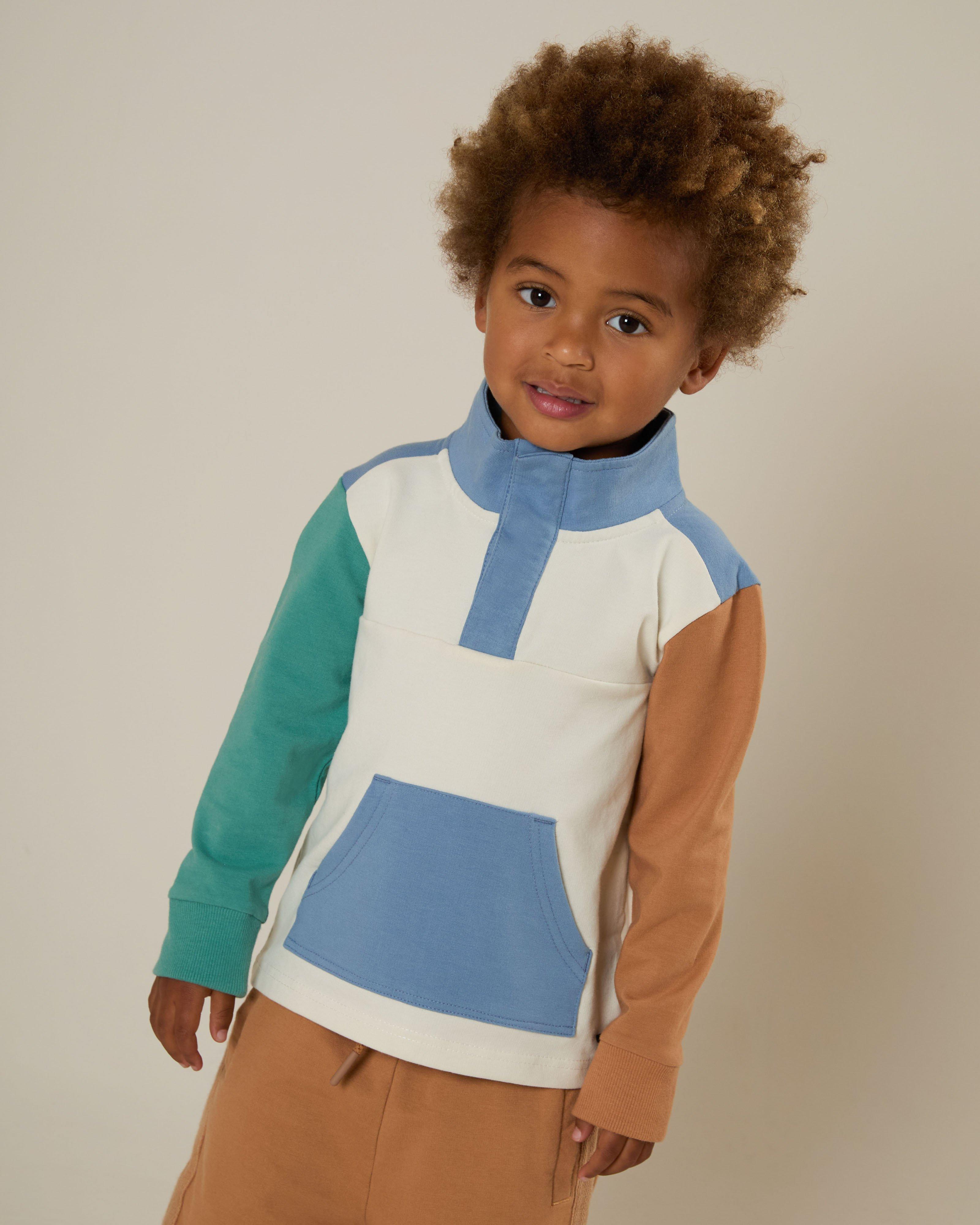 K-way Kids 1/4 Zip Tracktop -  Oatmeal