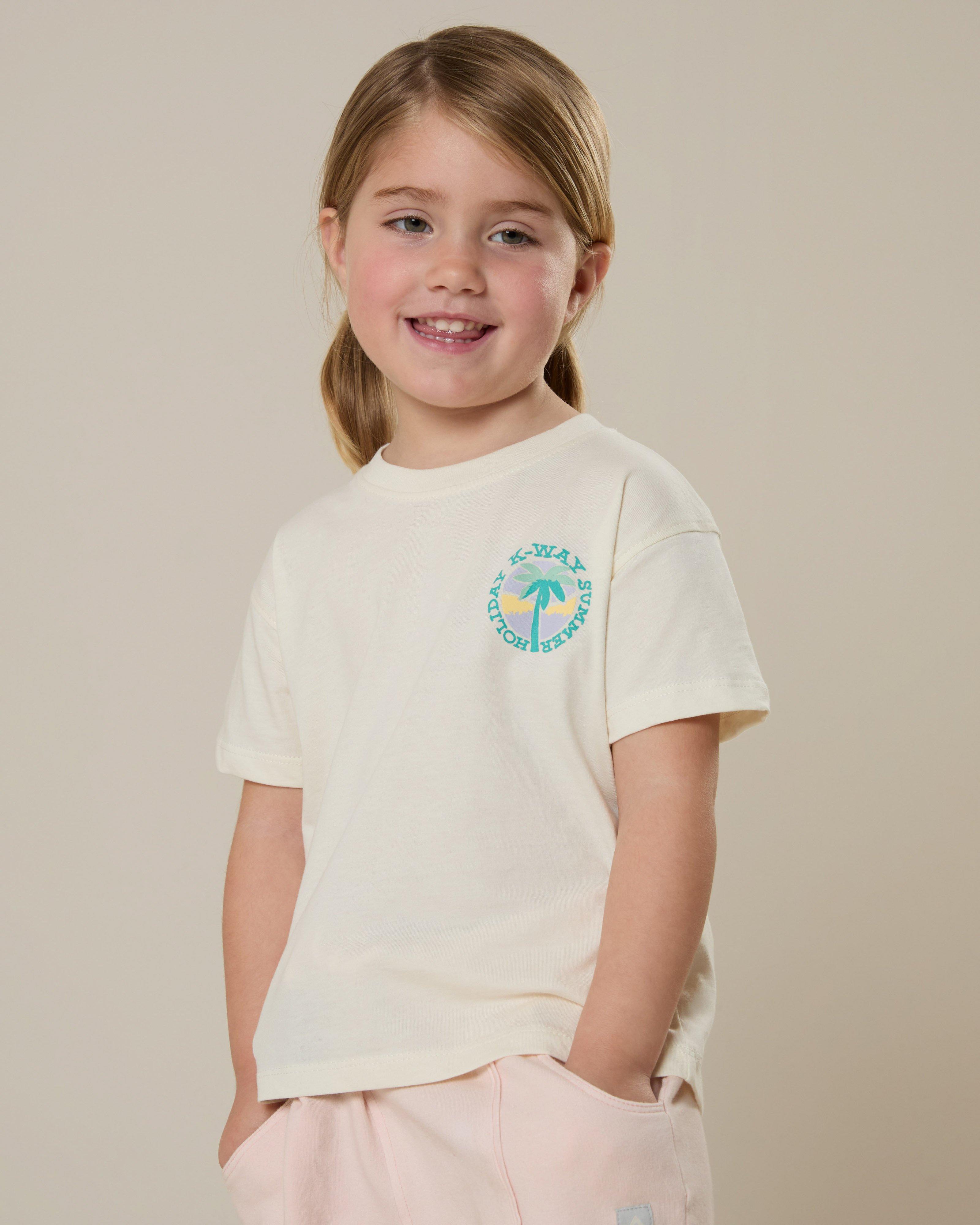 K-Way Kids Cotton Club T-Shirt -  Oatmeal