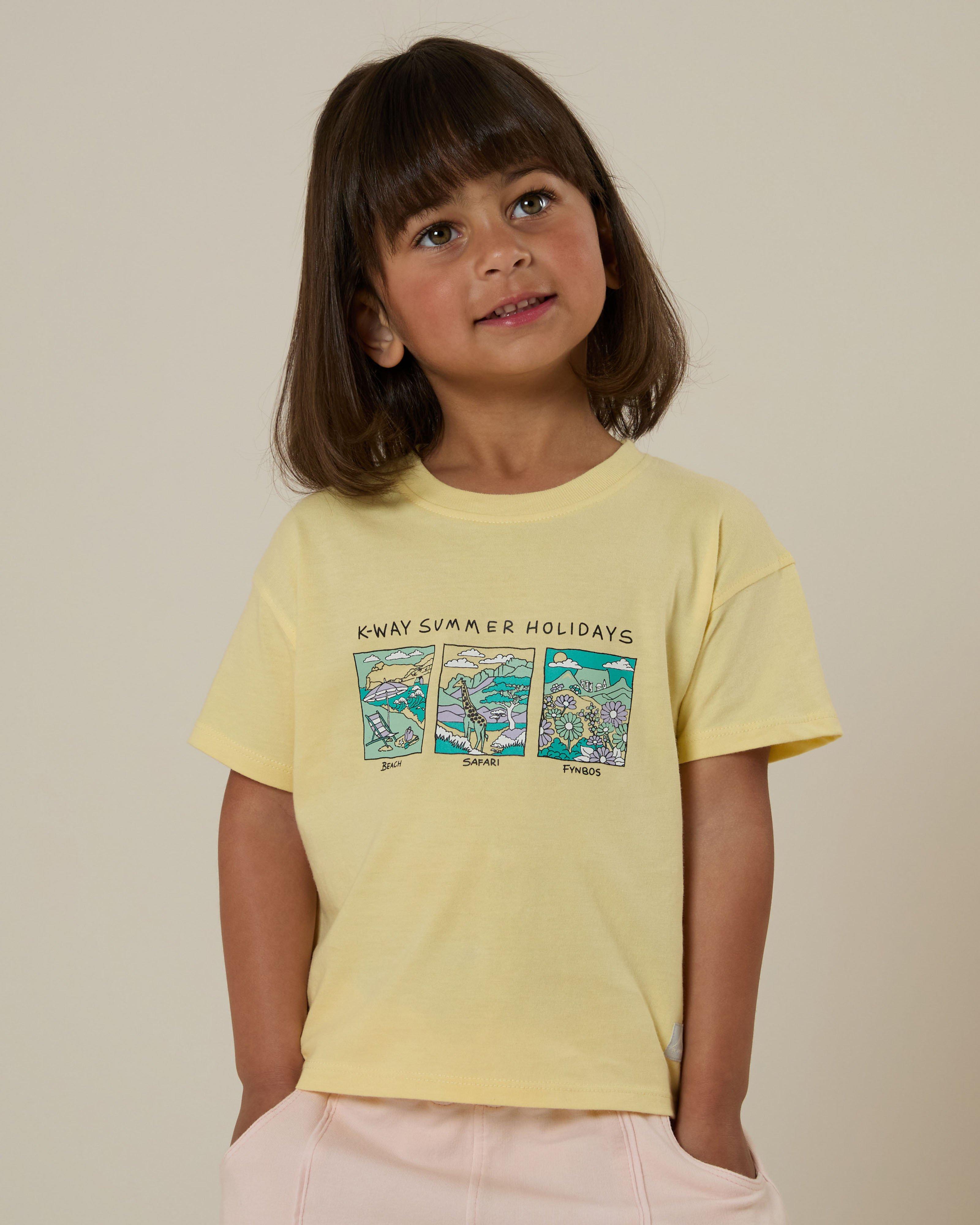 K-Way Kids Cotton Club T-Shirt -  Yellow