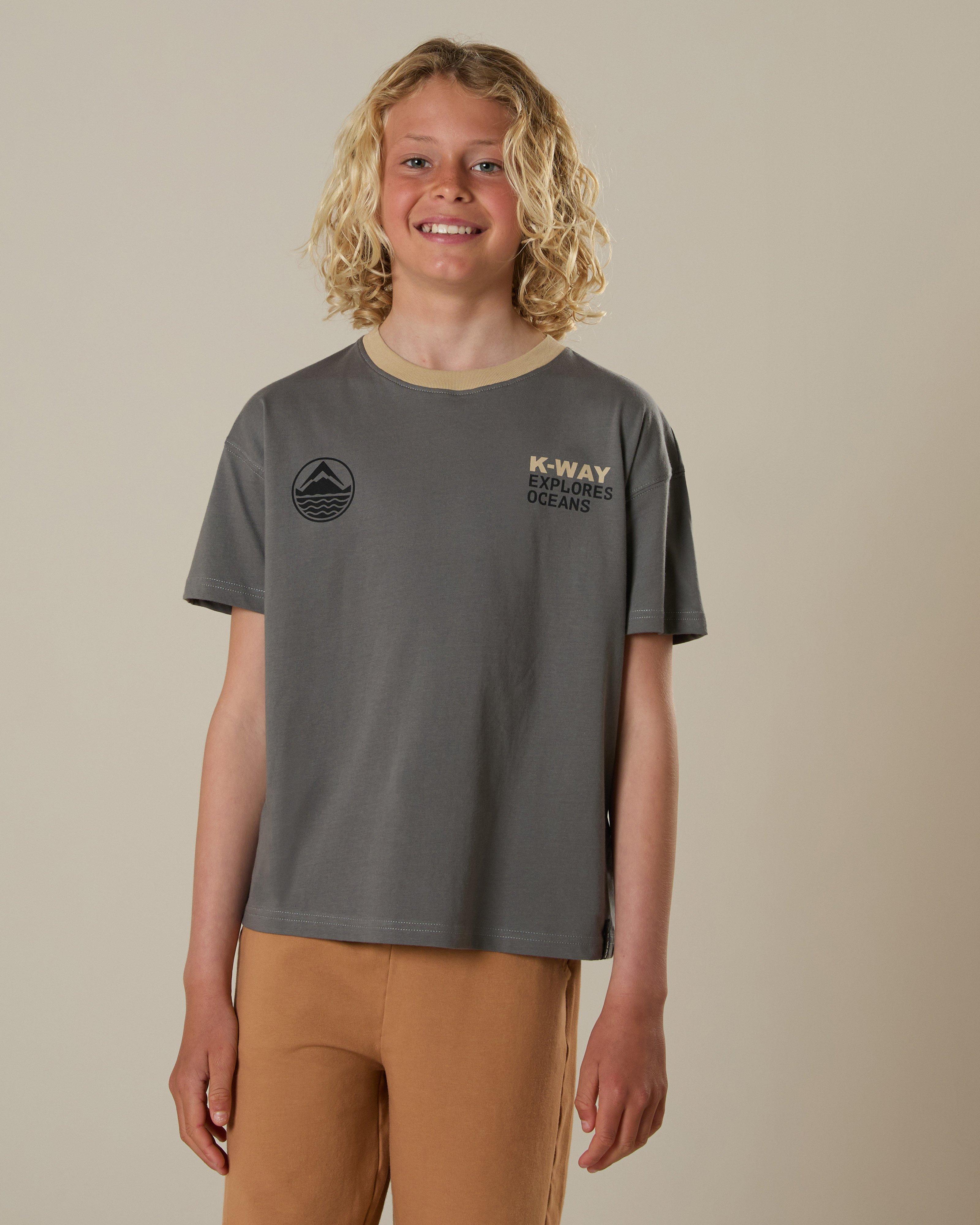 K-Way Youth Graphic T-Shirt -  Grey
