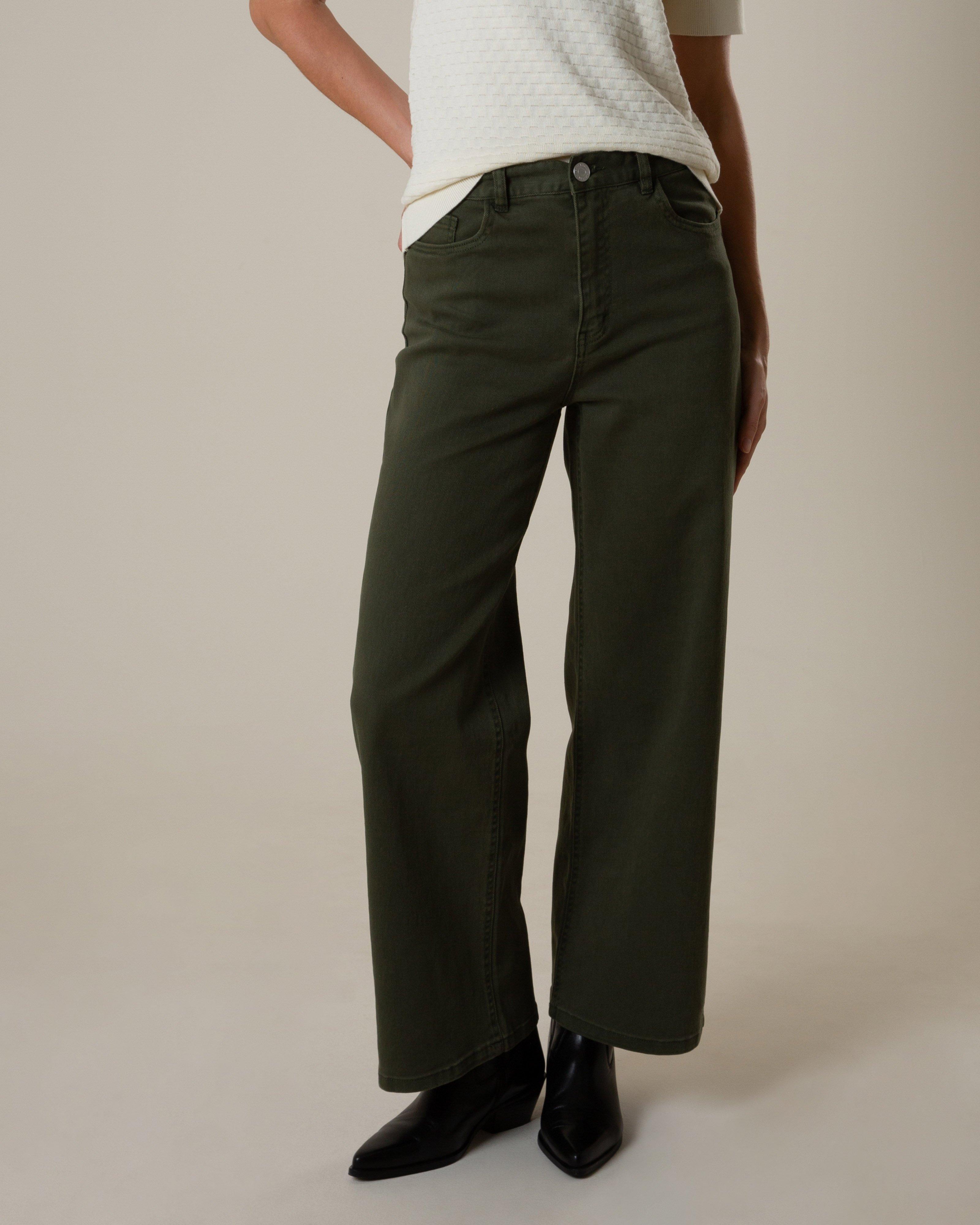 Rare Earth Women’s Lisa Straight Leg Pants -  Dark Olive