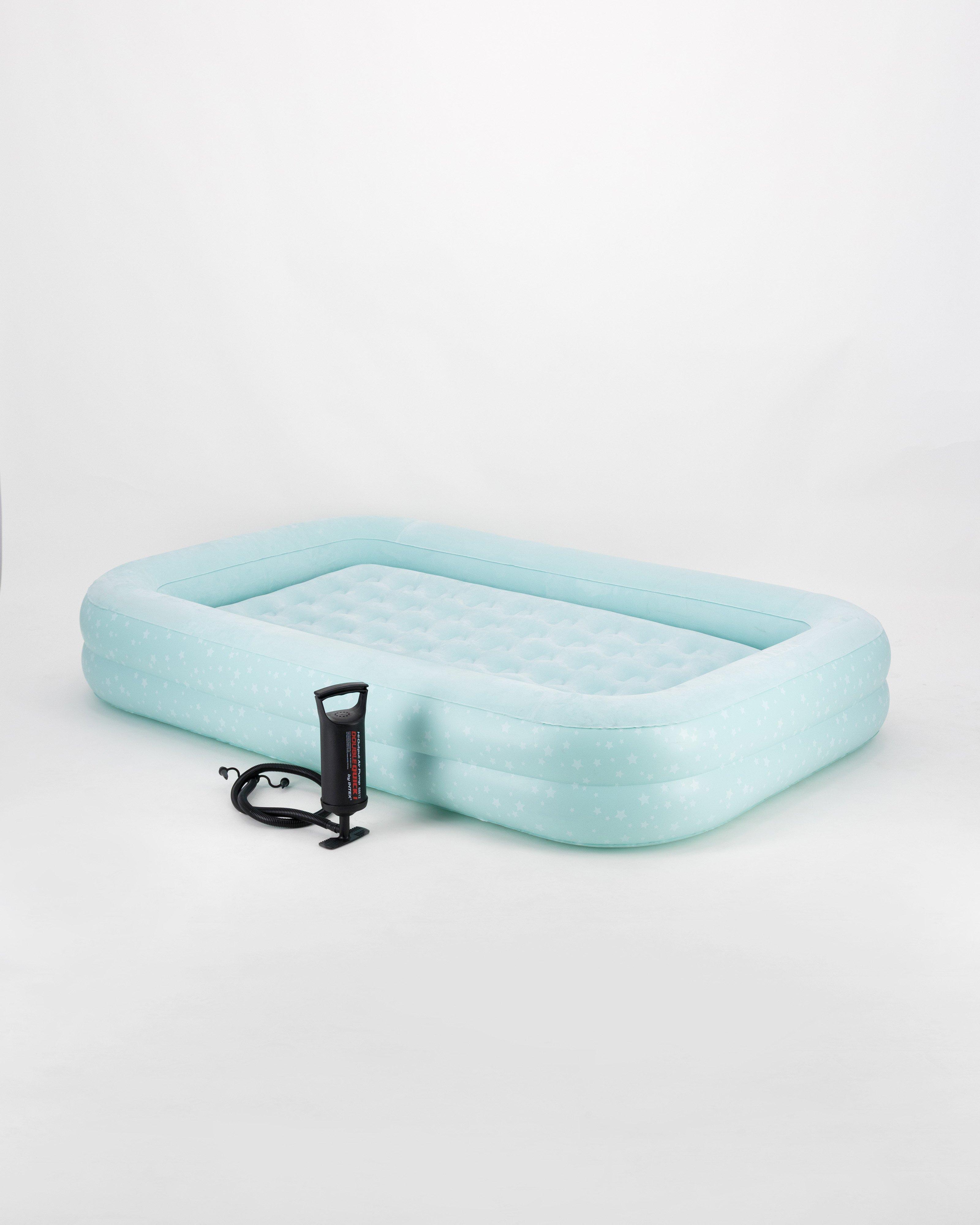 Intex Kidz Travel Bed Set With Hand Pump -  Light Blue