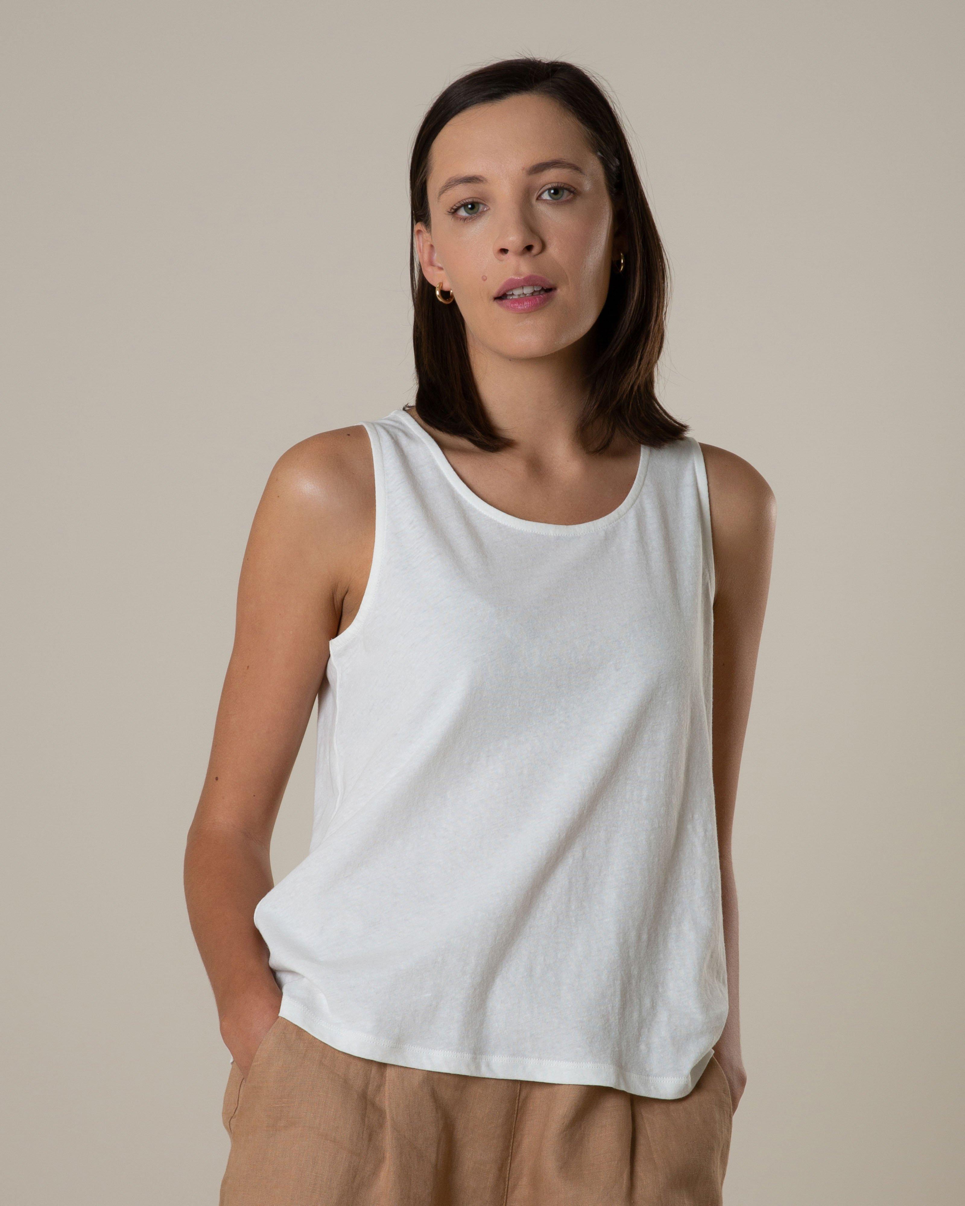 Rare Earth Women's Swing Vest -  Milk