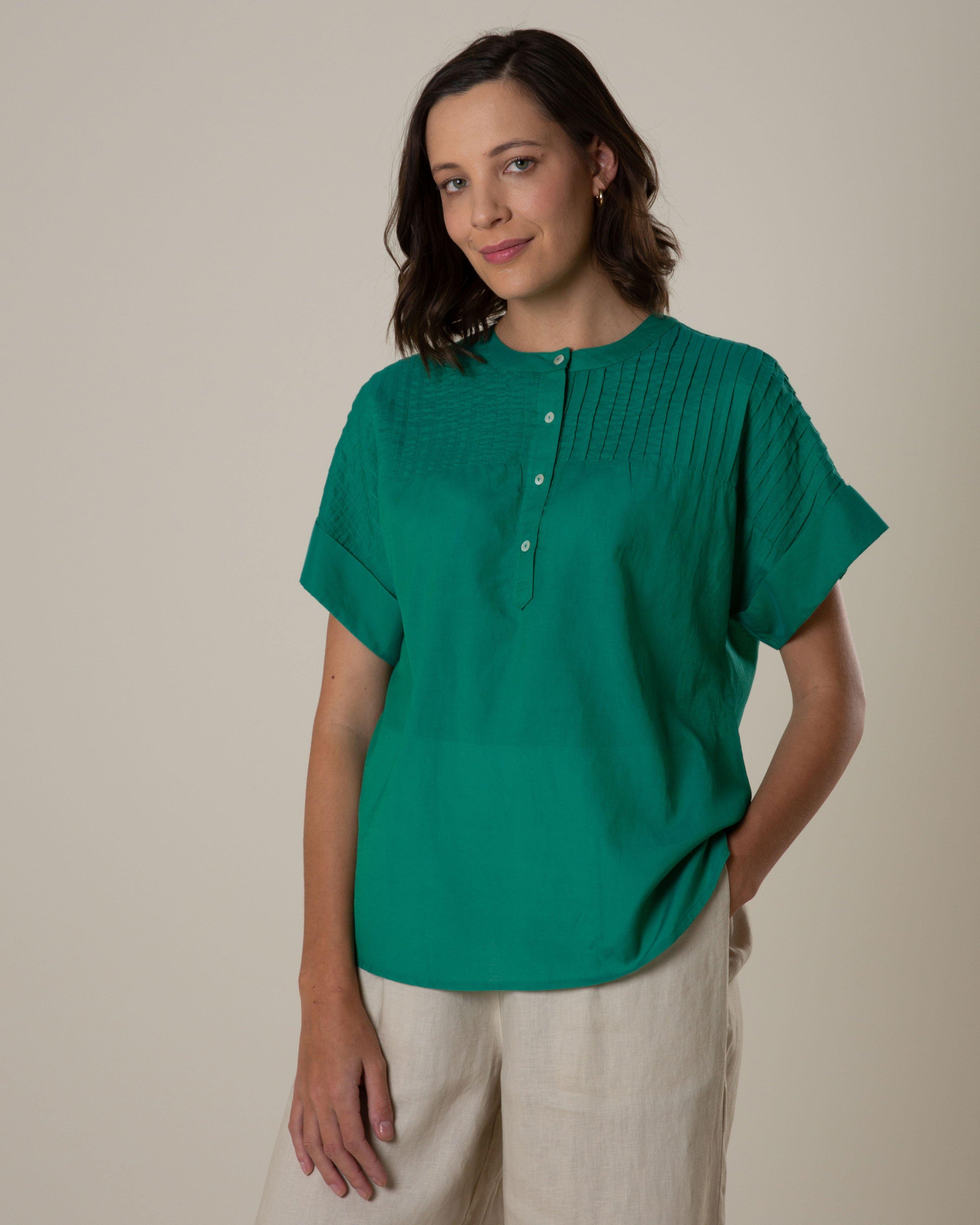 Rare Earth Women's Iris Blouse -  Green