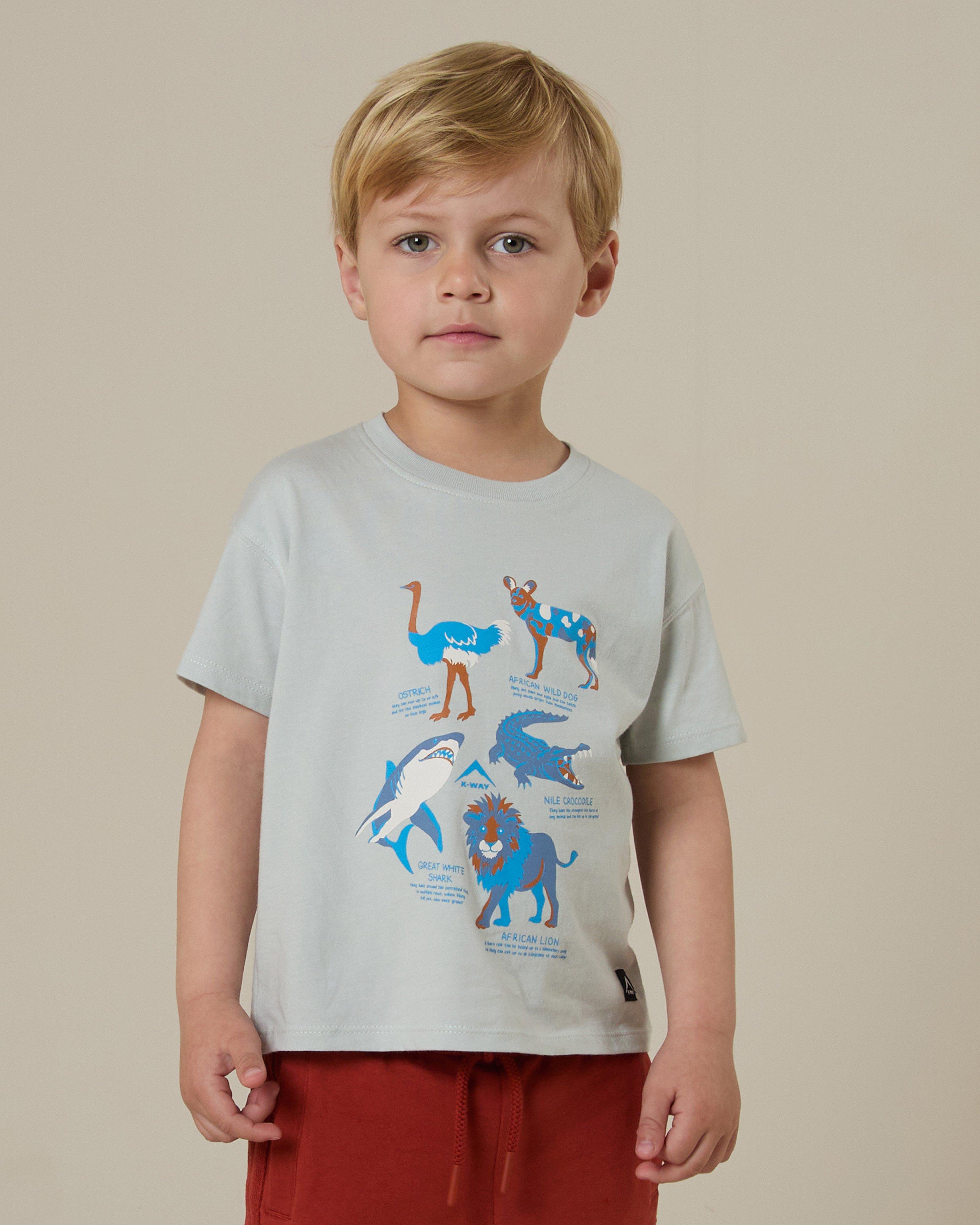 K-Way Kids Cotton Club T-Shirt -  Light Grey