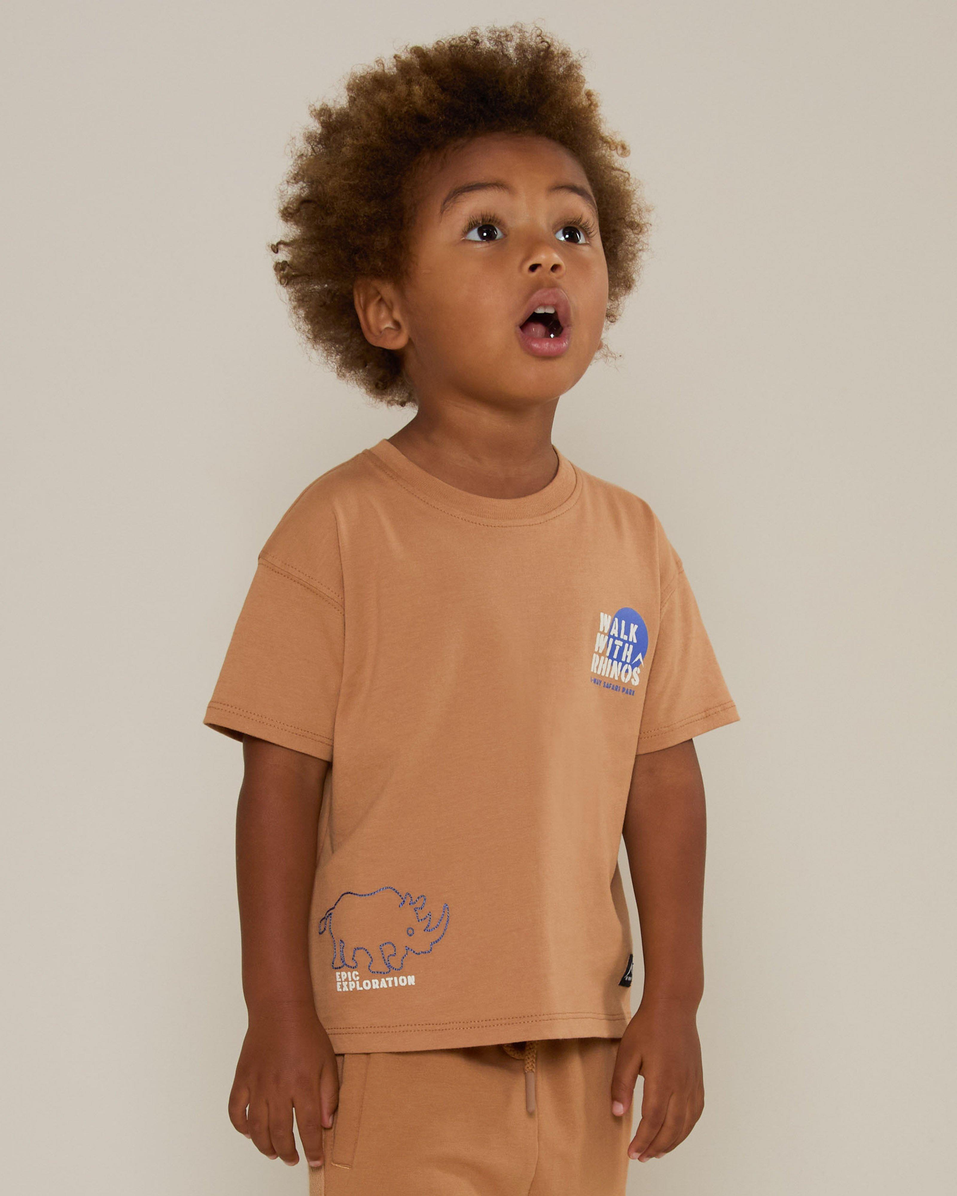 K-Way Kids Cotton Club T-Shirt -  Camel