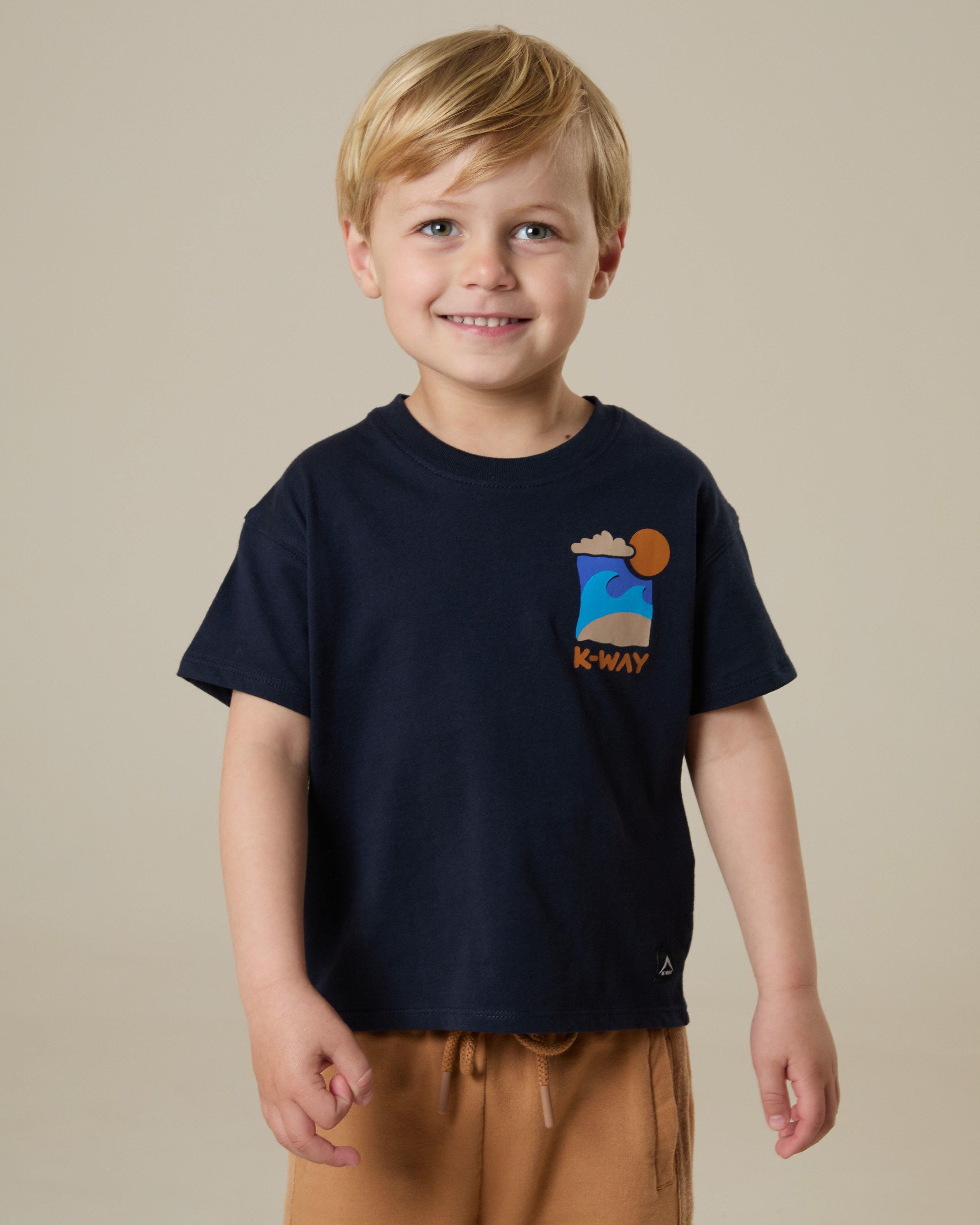 K-Way Kids Cotton Club T-Shirt -  Navy