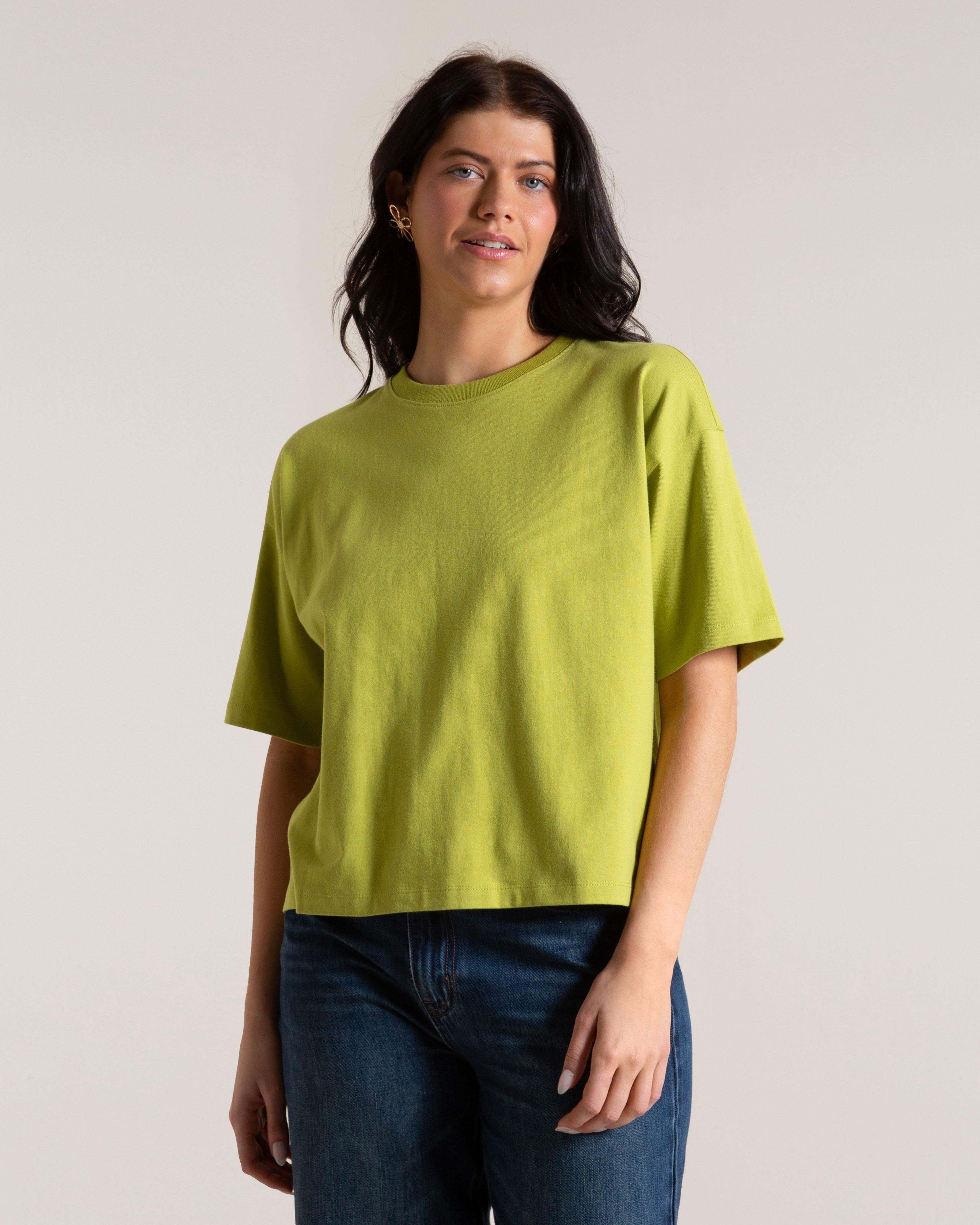 Old Khaki Women’s Jamie Basic T-Shirt -  Chartreuse