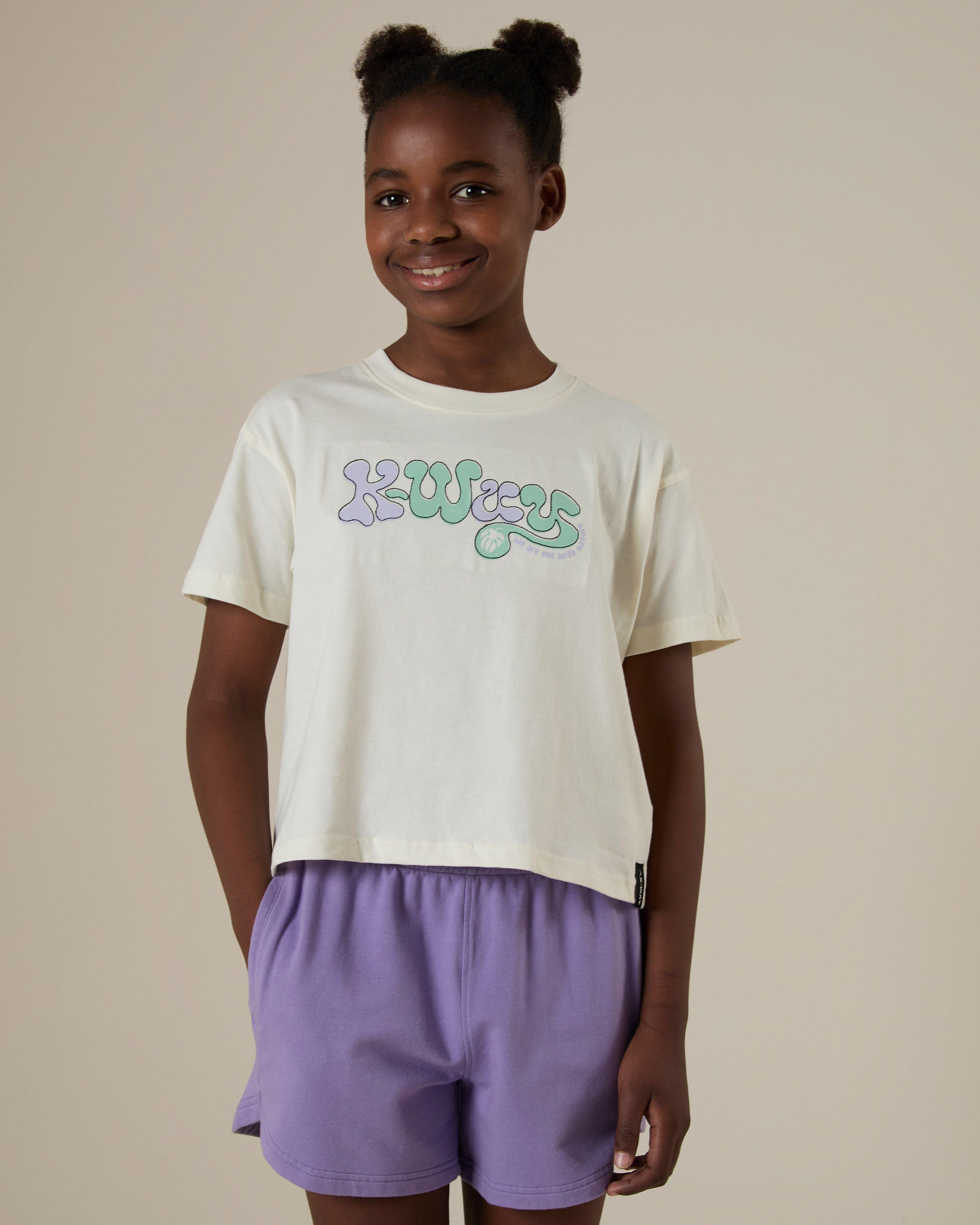 K-Way Youth Graphic T-Shirt -  Oatmeal