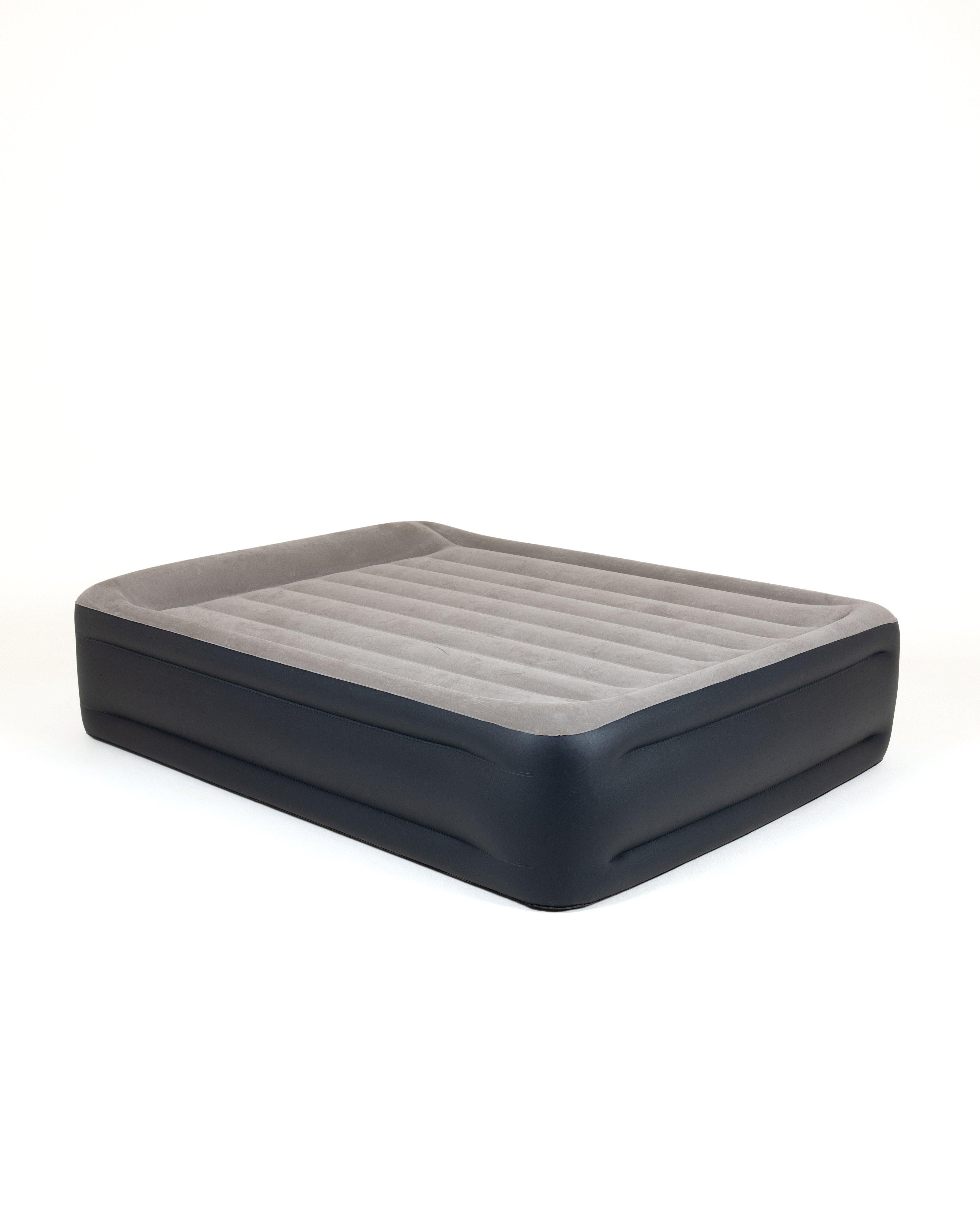 Intex Twin Comfort Elevated Airbed with Built In Pump -  Grey
