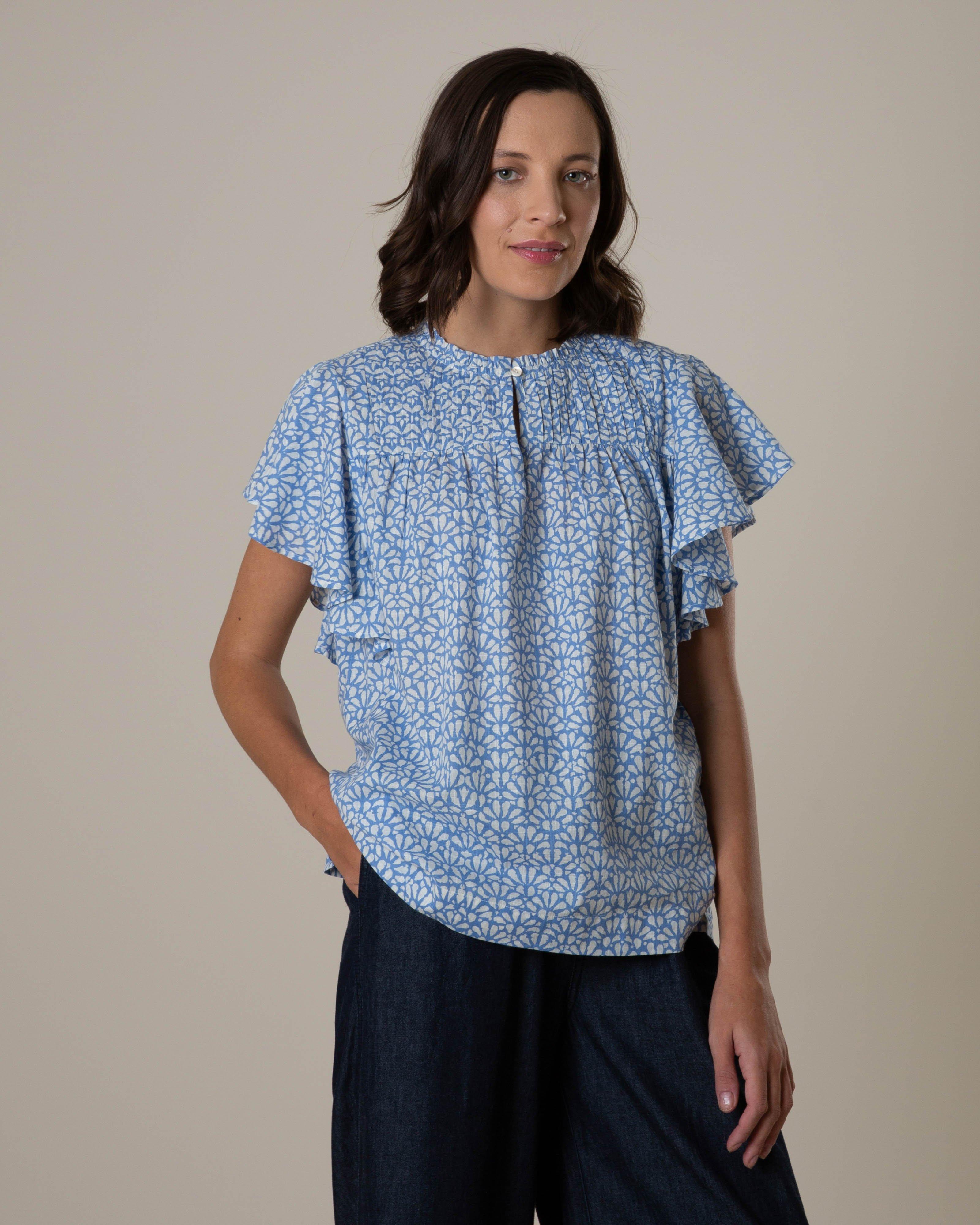 Rare Earth Women's Clover Blouse -  Blue