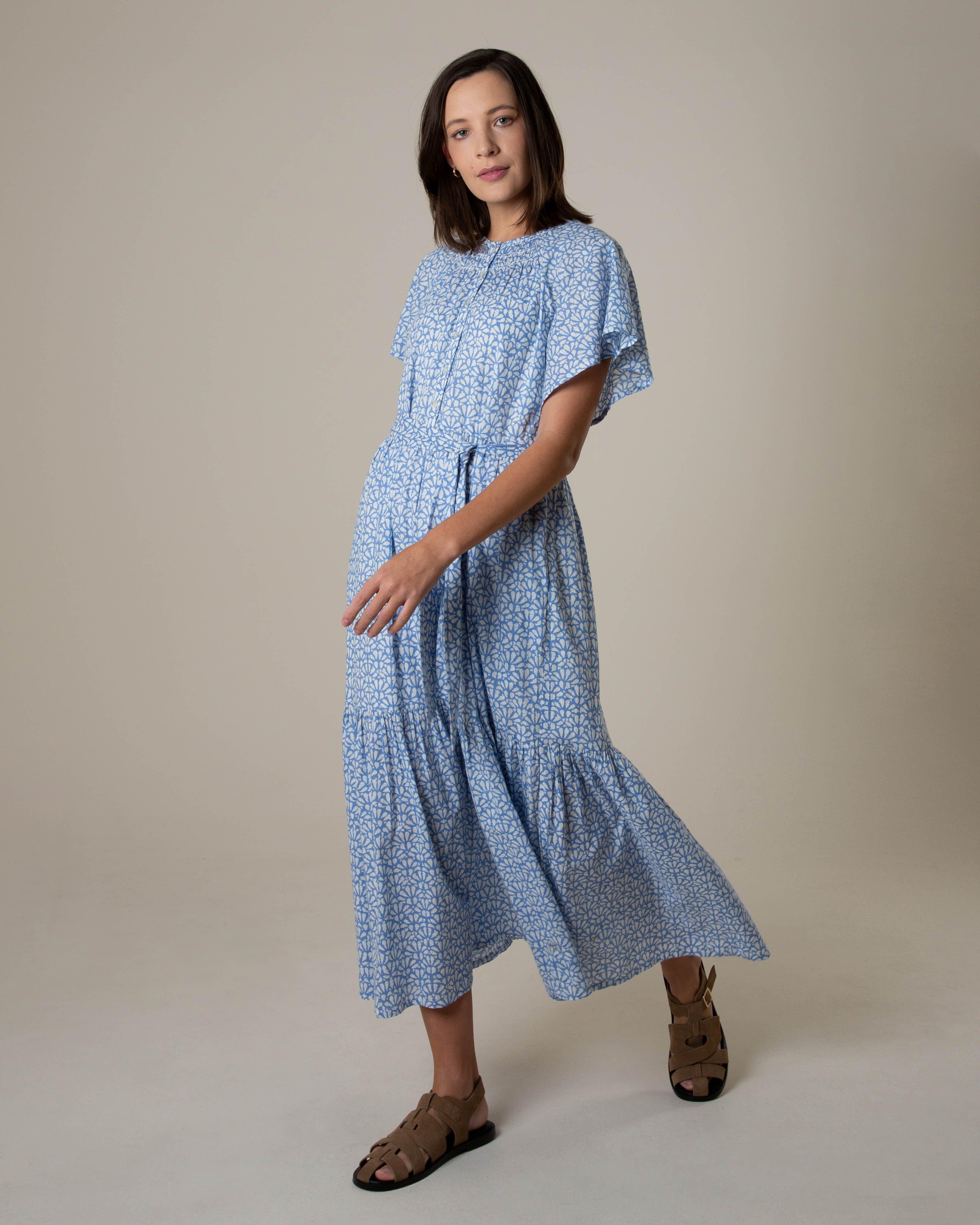 Rare Earth Women's Hather Printed Dress -  Blue