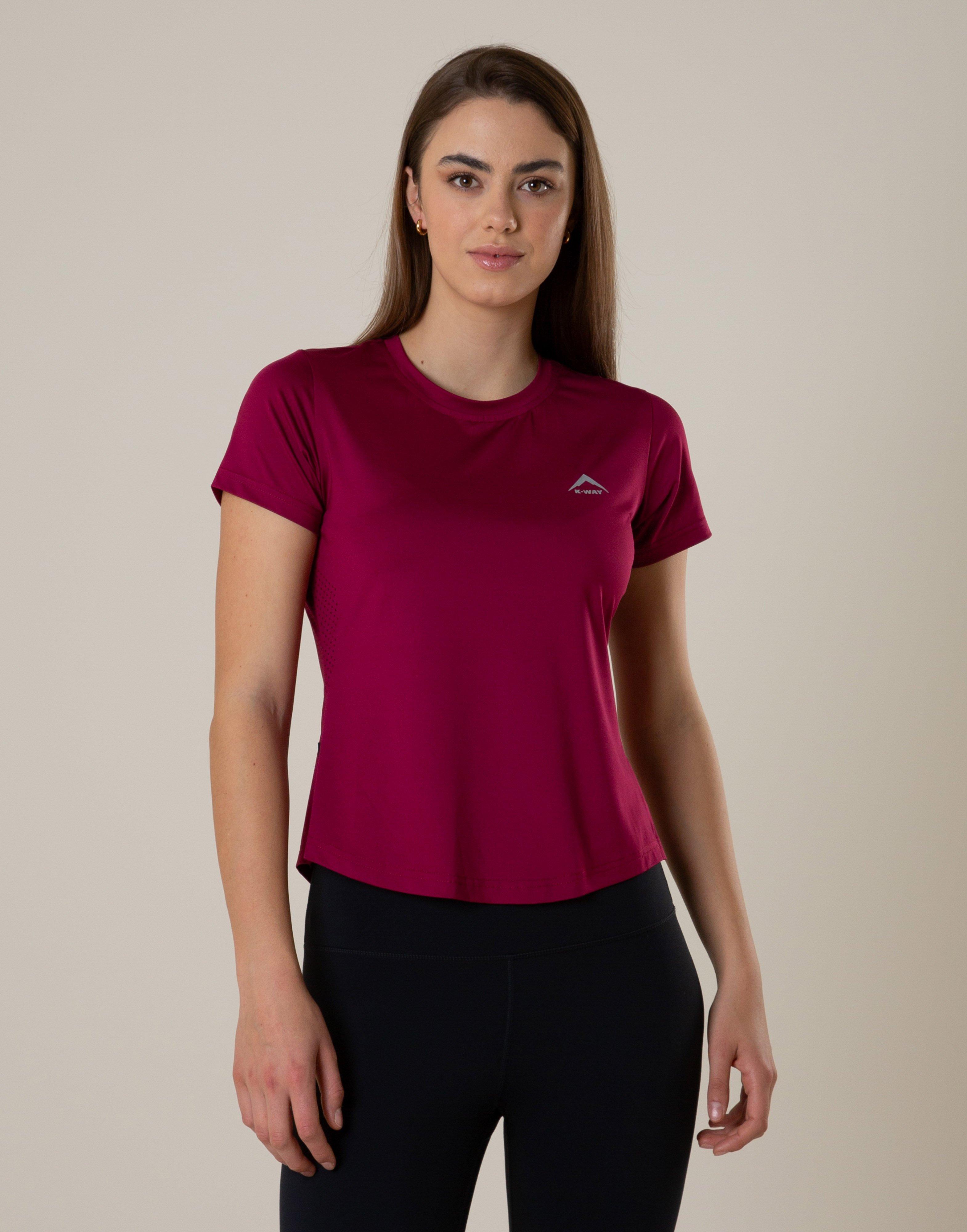 K-Way Women's Peak Active Short-Sleeve T-Shirt -  Plum