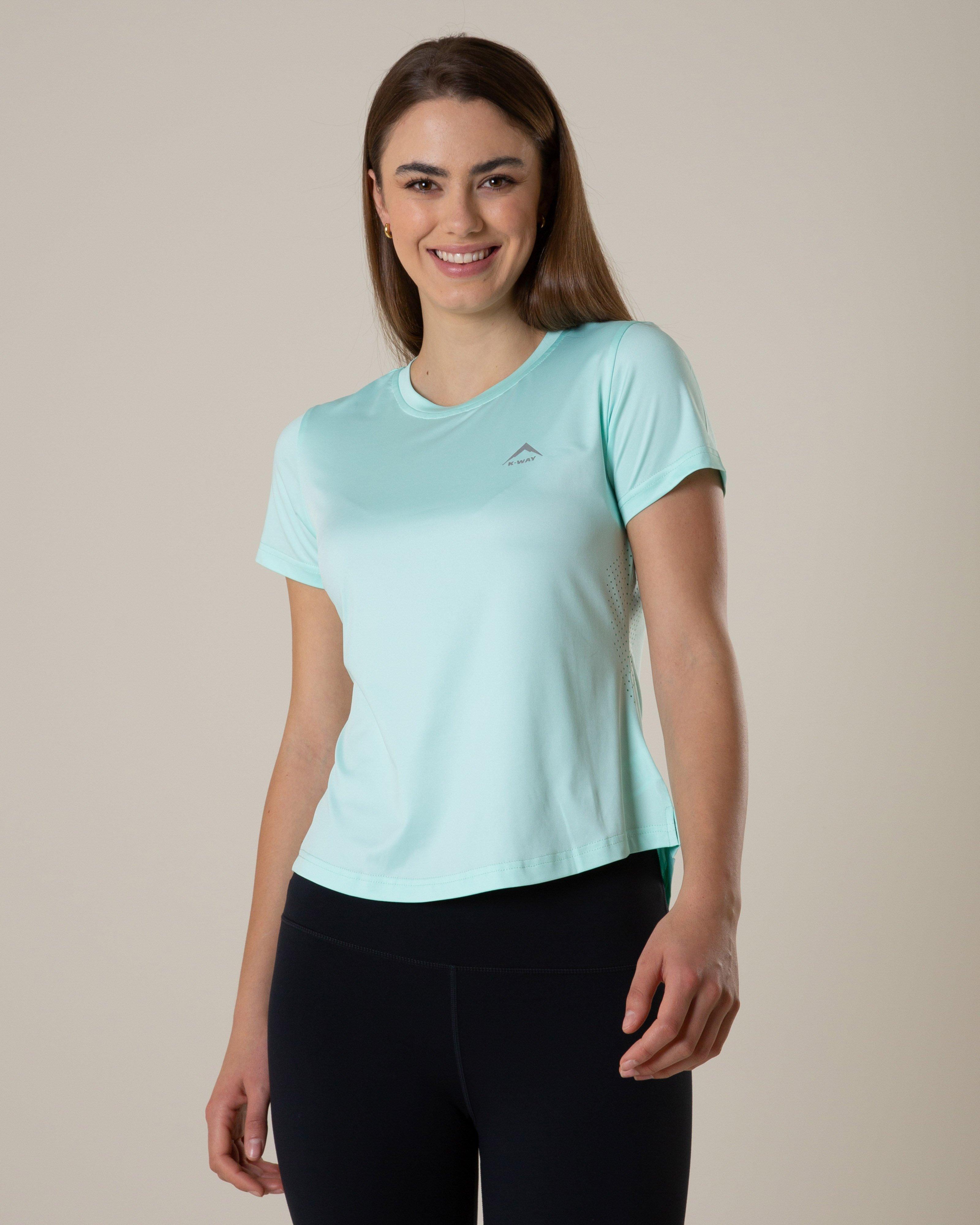 K-Way Women's Peak Active Short-Sleeve T-Shirt -  Aqua