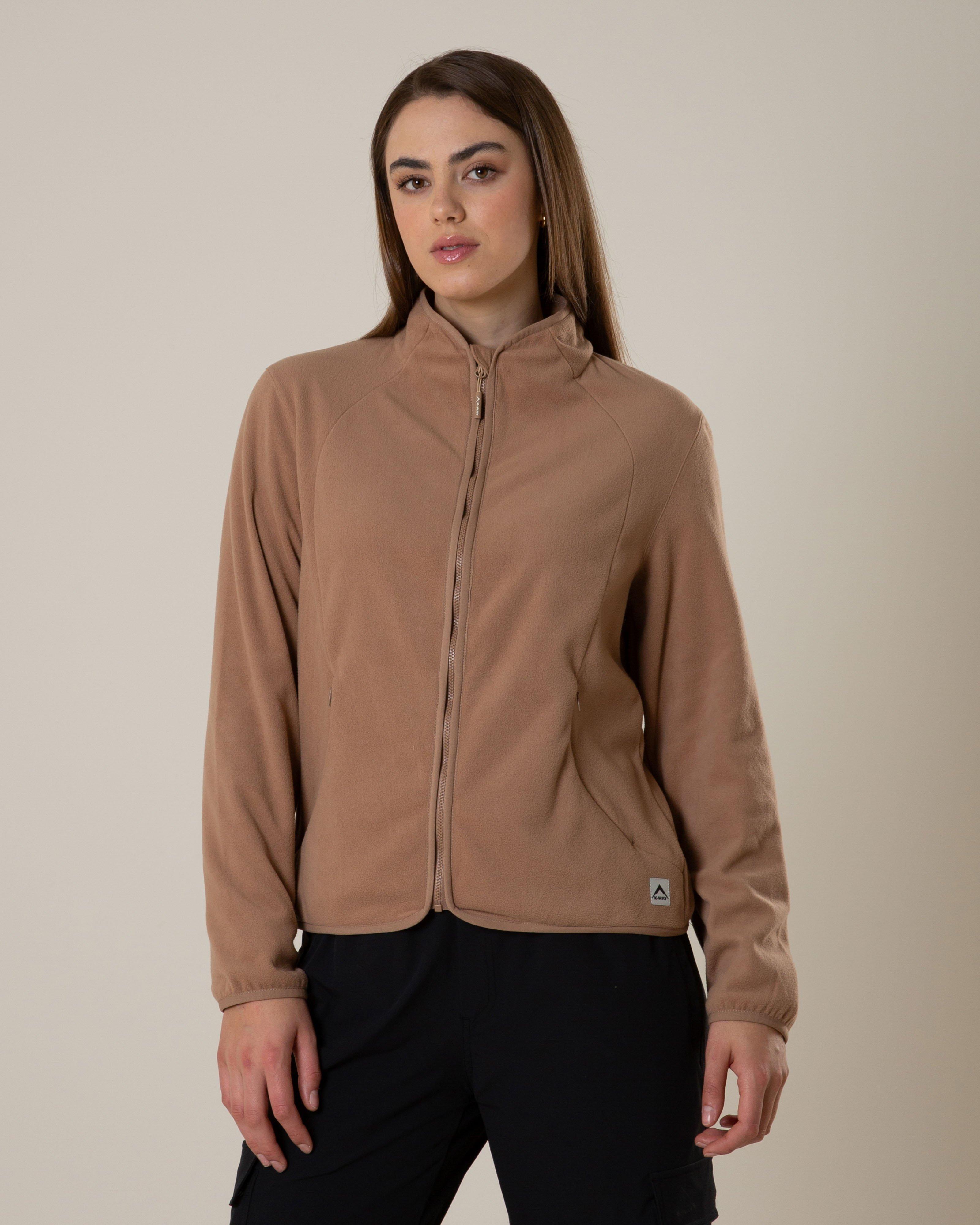 K-Way Women's Flora Fleece Jacket -  Tan