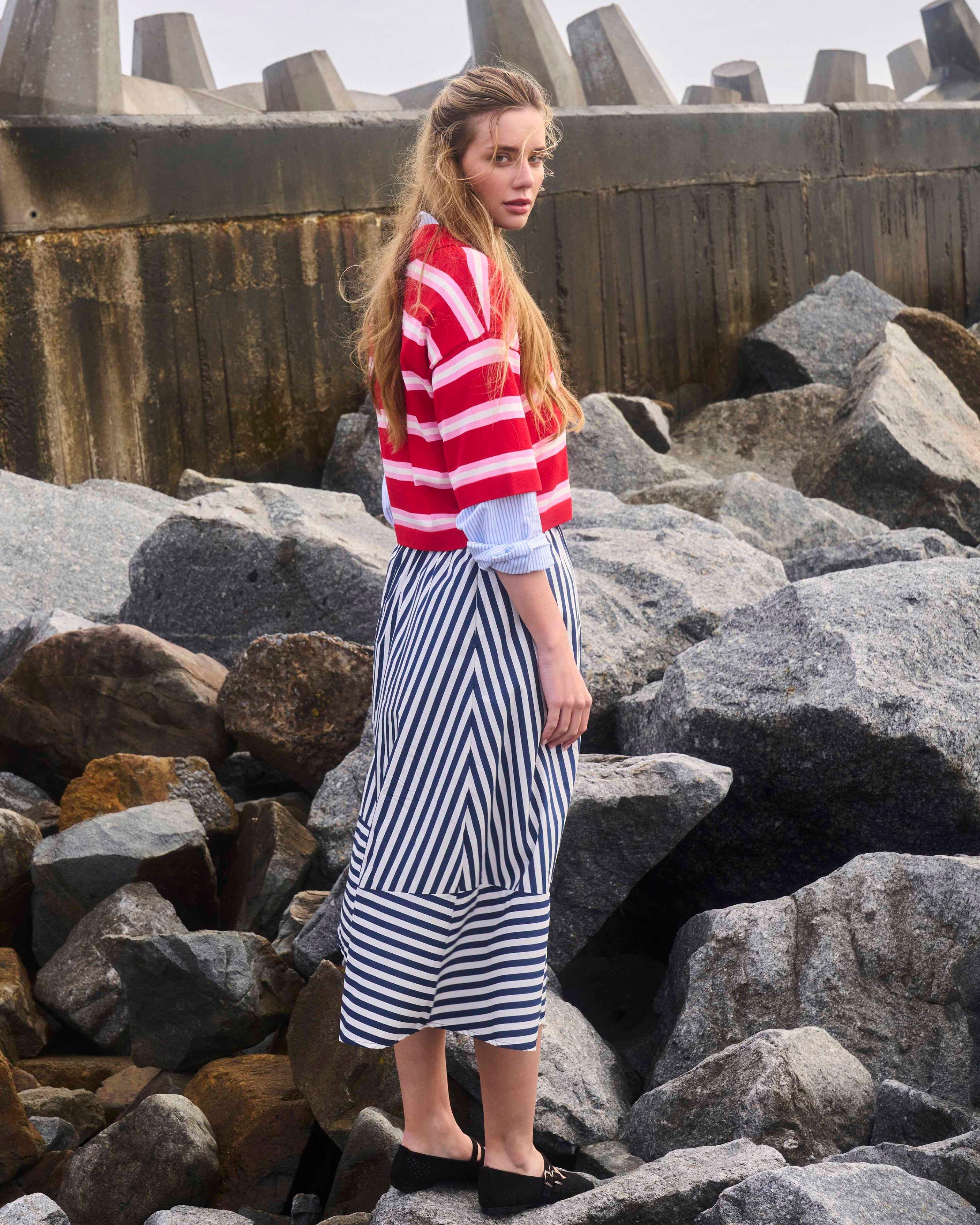 Women's Ellie Poplin Skirt | Old Khaki