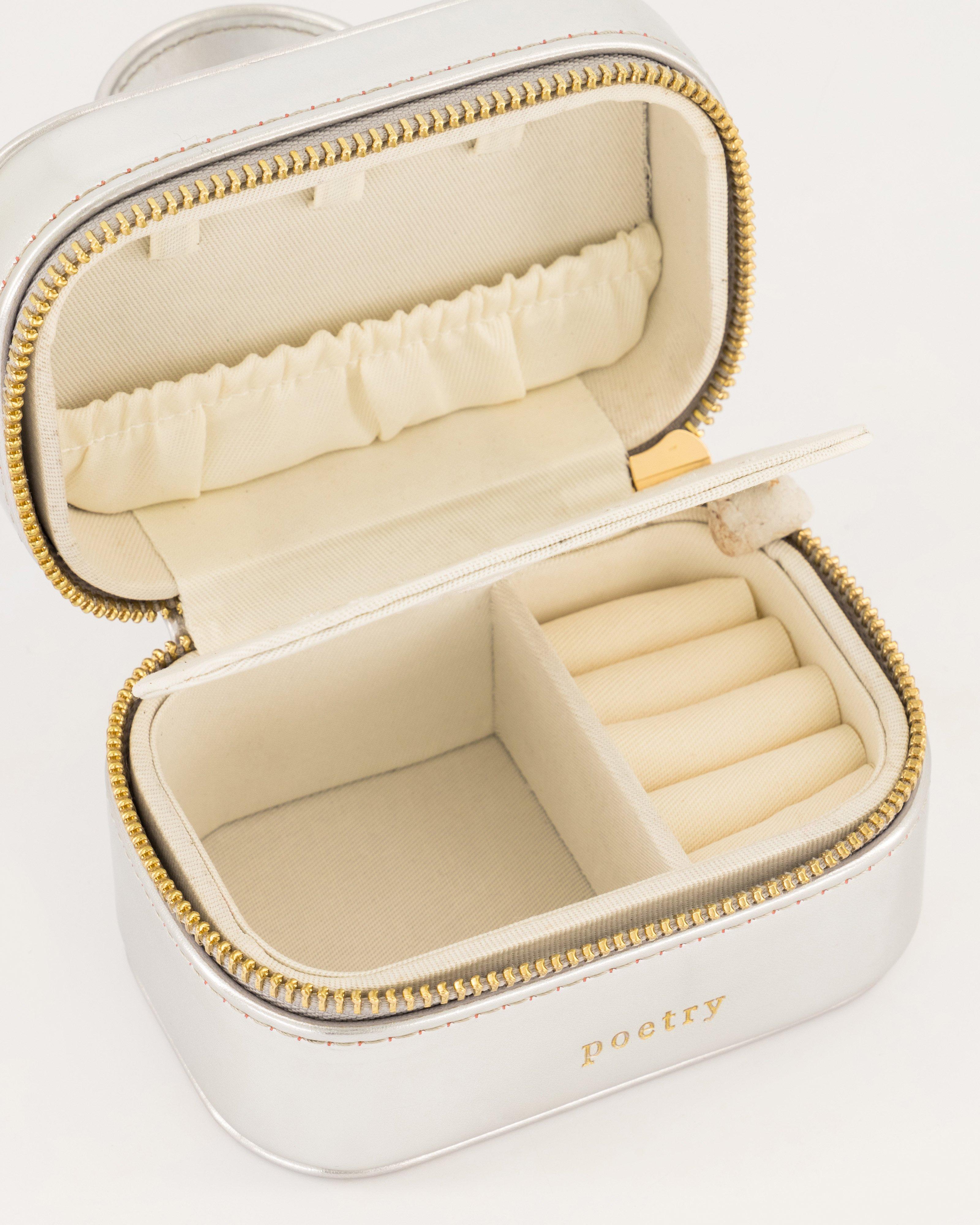 Tia Little Jewellery Case -  Silver