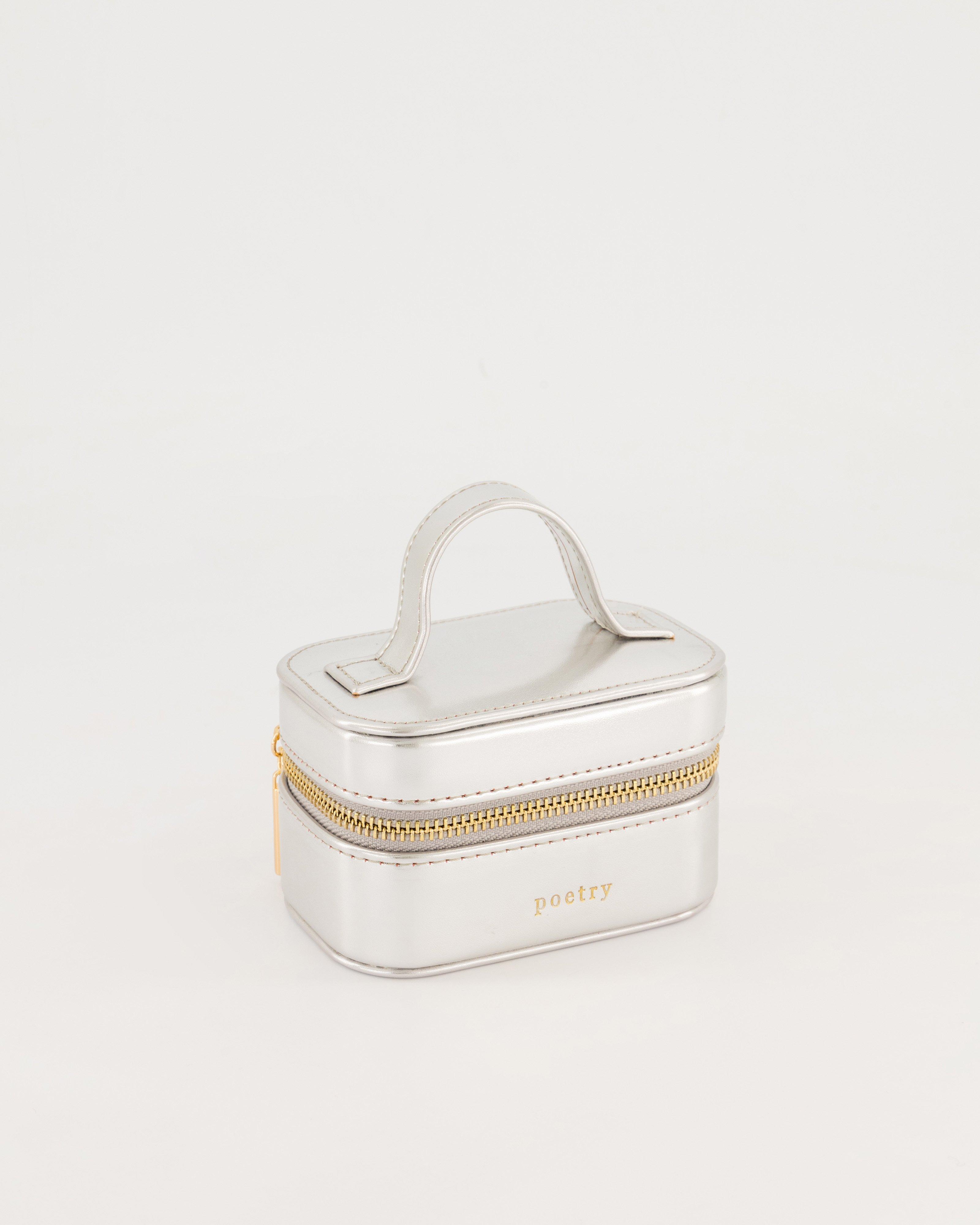 Tia Little Jewellery Case -  Silver