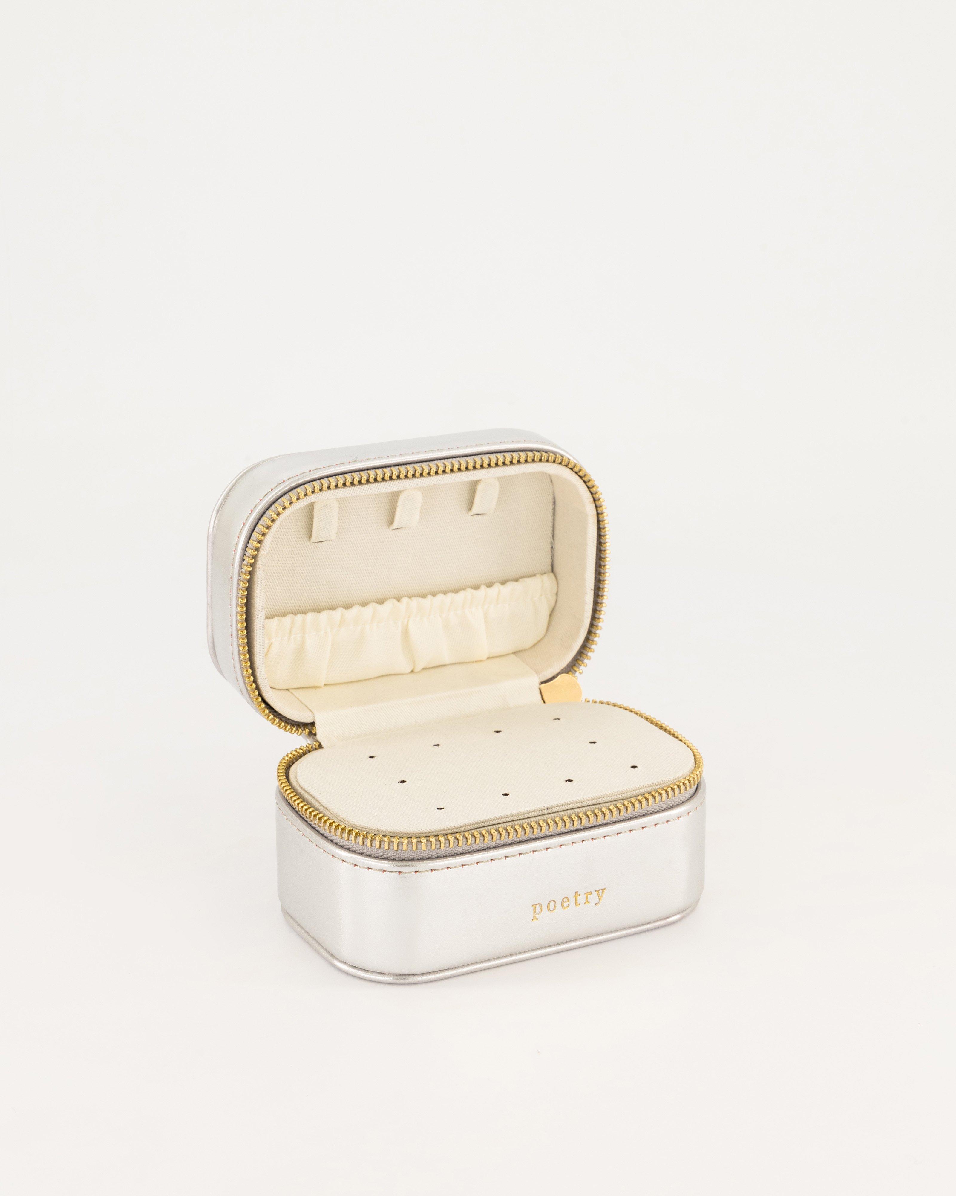Tia Little Jewellery Case -  Silver
