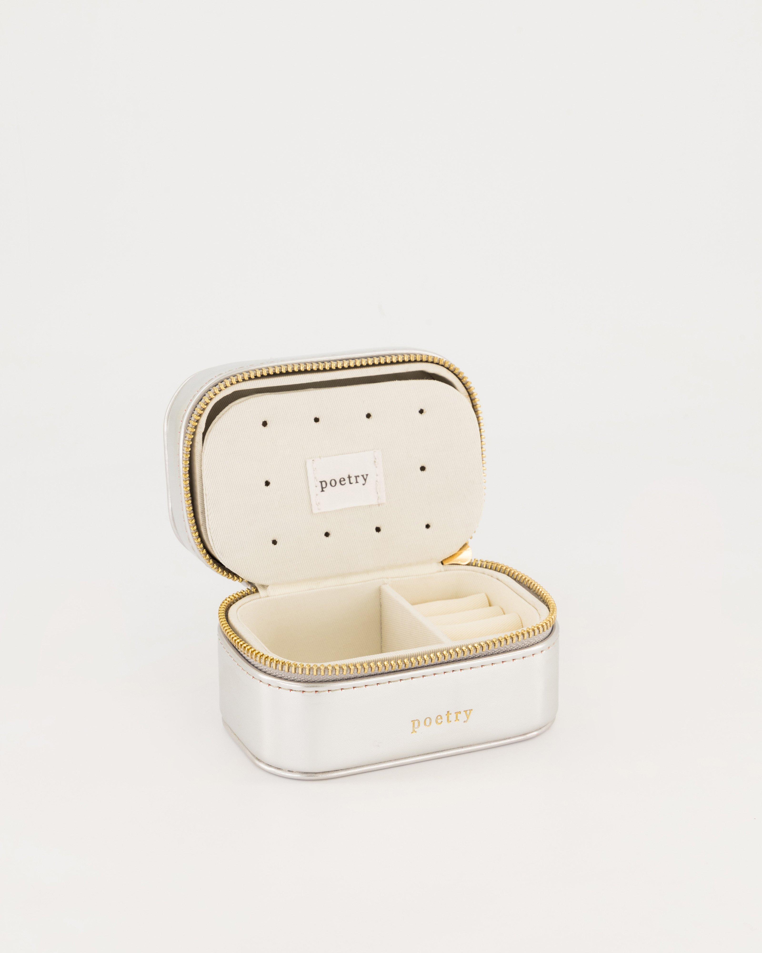 Tia Little Jewellery Case -  Silver