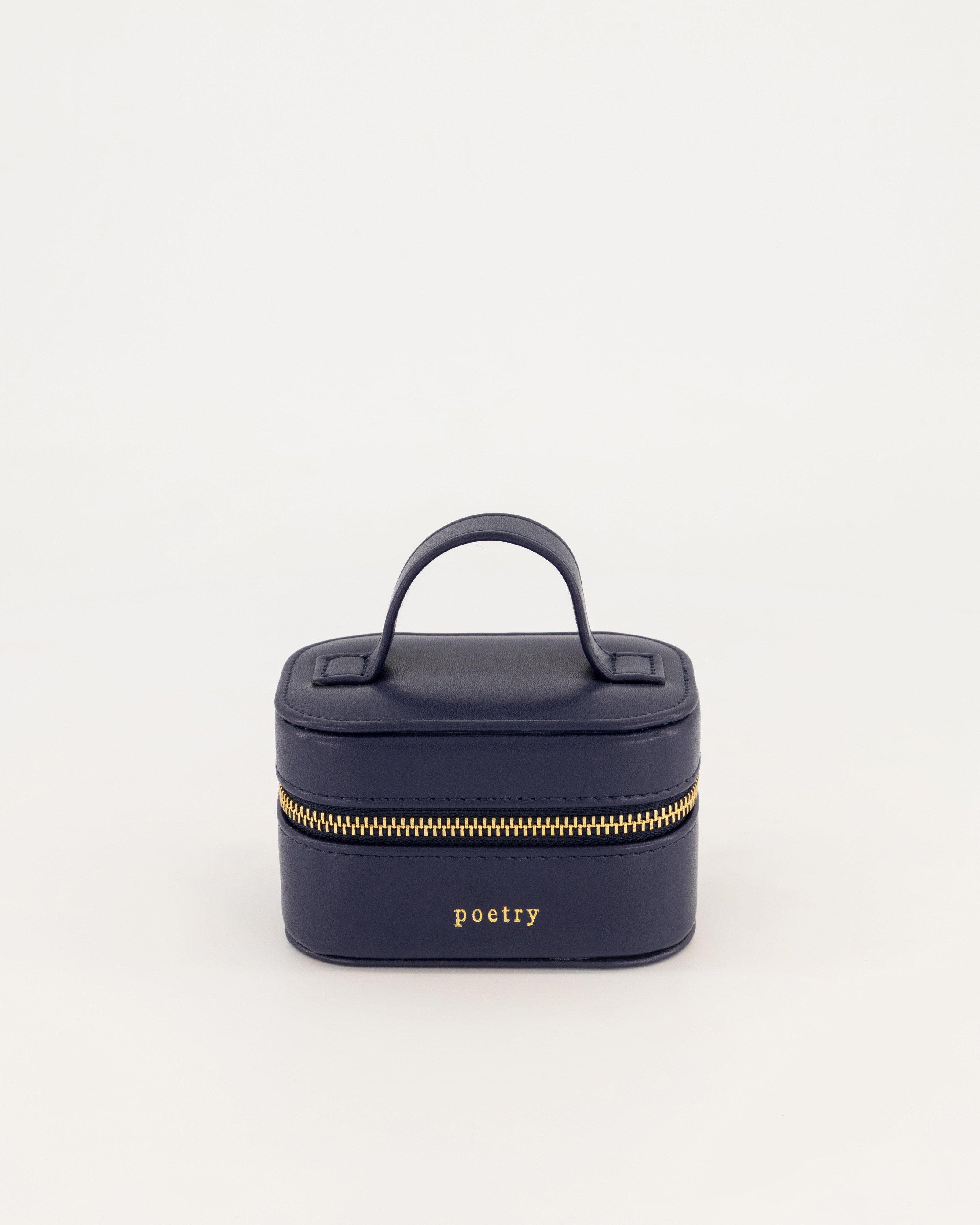 Tia Little Jewellery Case -  Navy