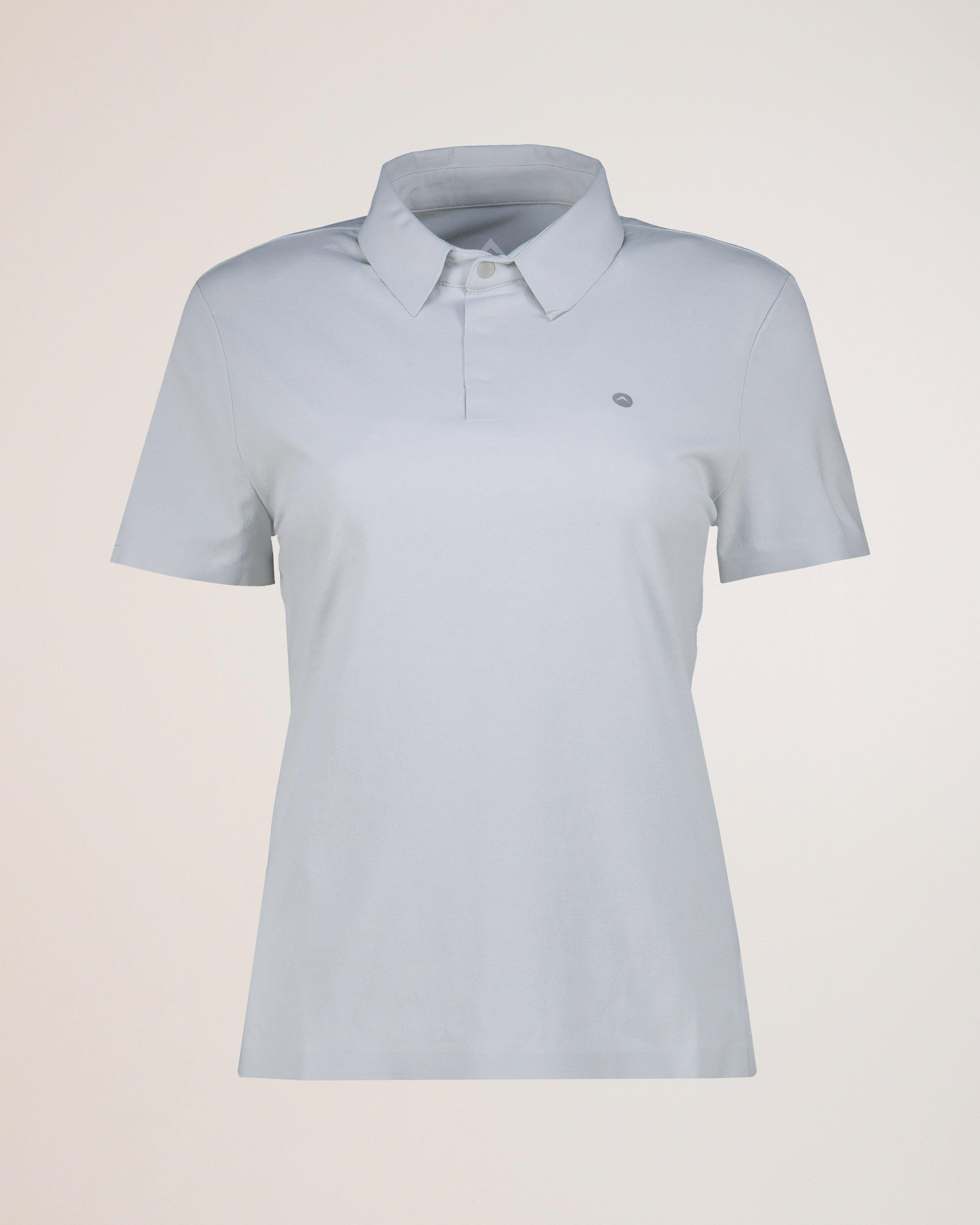 K-Way Women's Peak Tech Short-Sleeve Golfer -  Silver