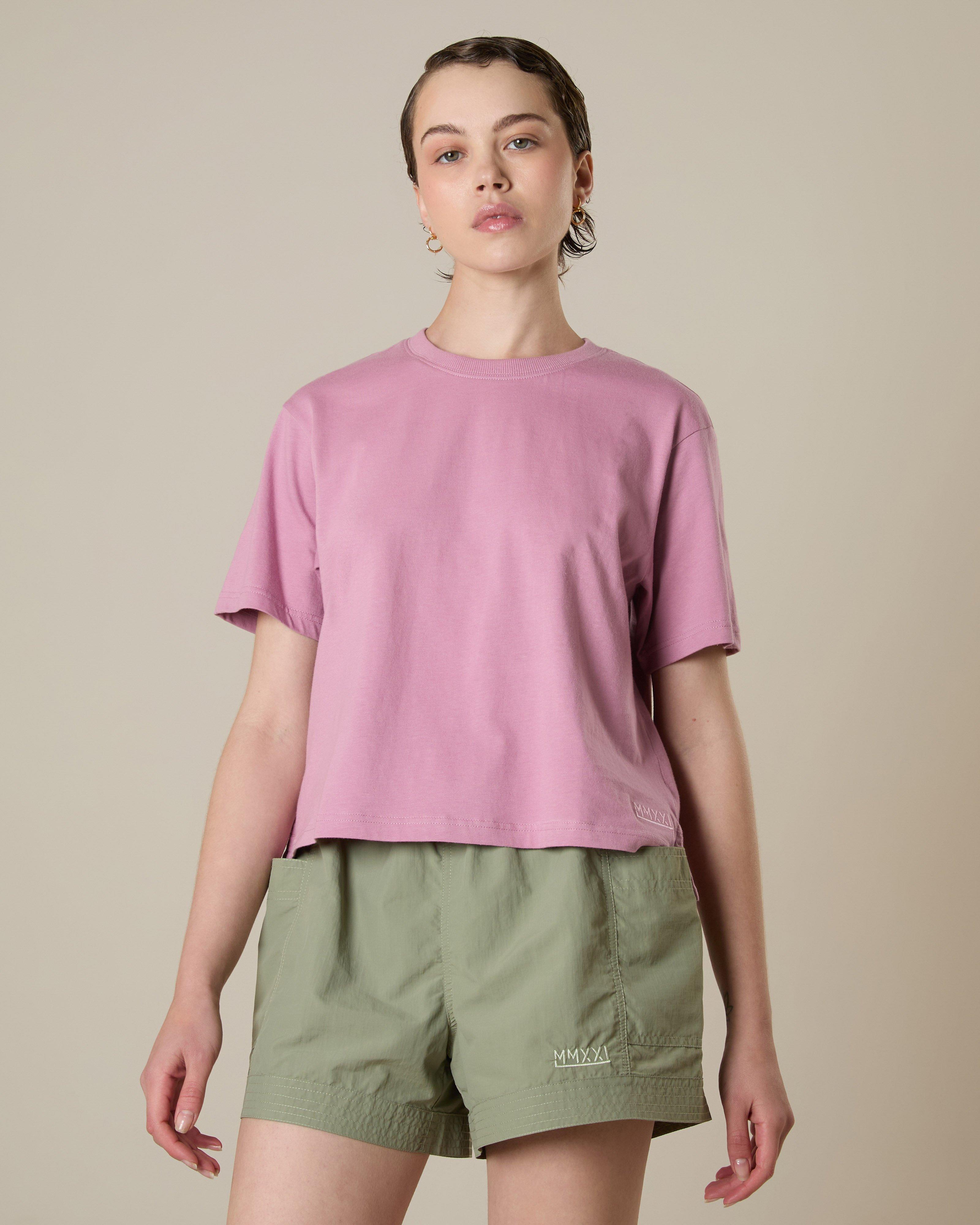 MMXXI Women's Boxy Jess Short-Sleeve T-Shirt -  Mauve