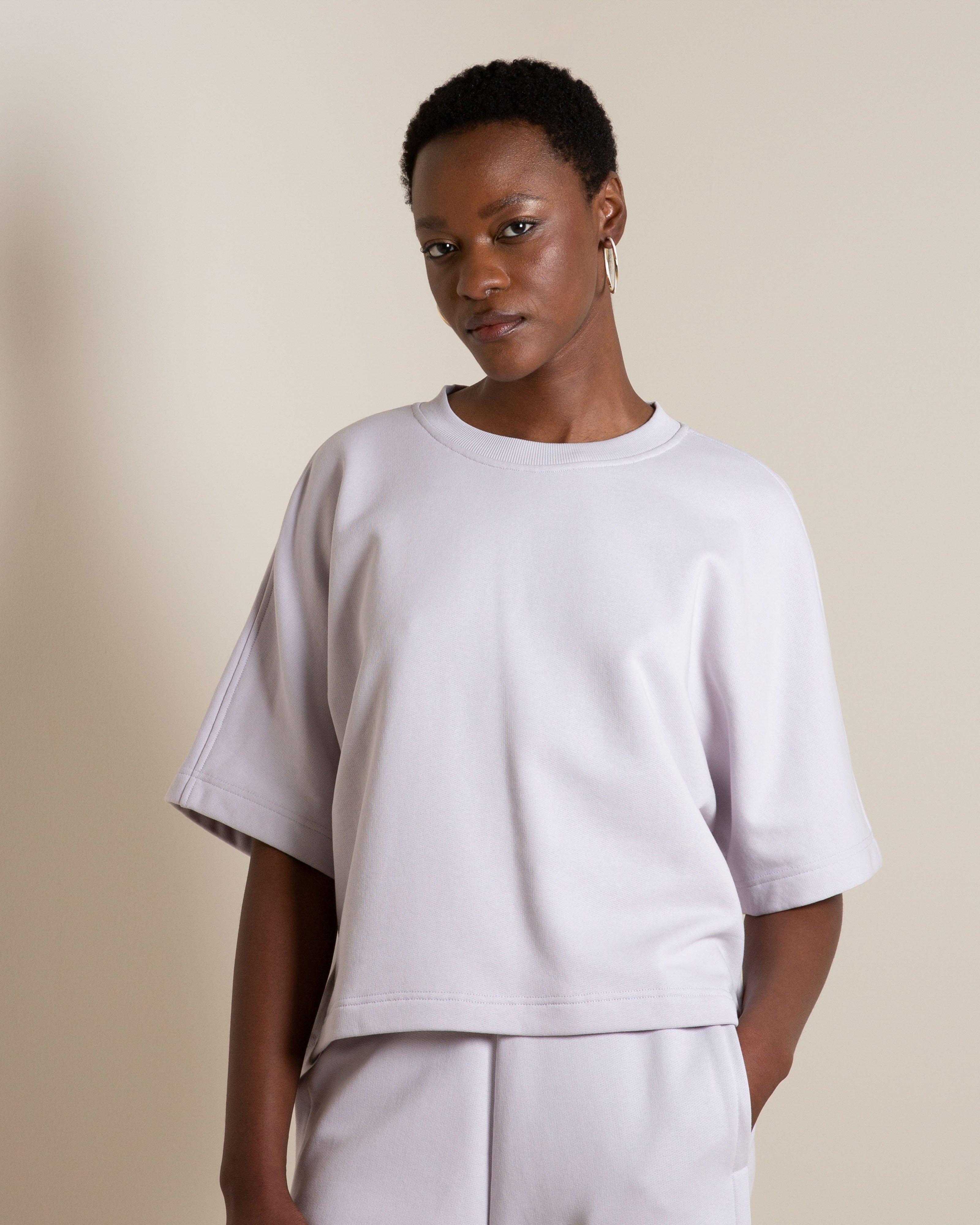 Amani Crew Neck Top -  Light Lilac