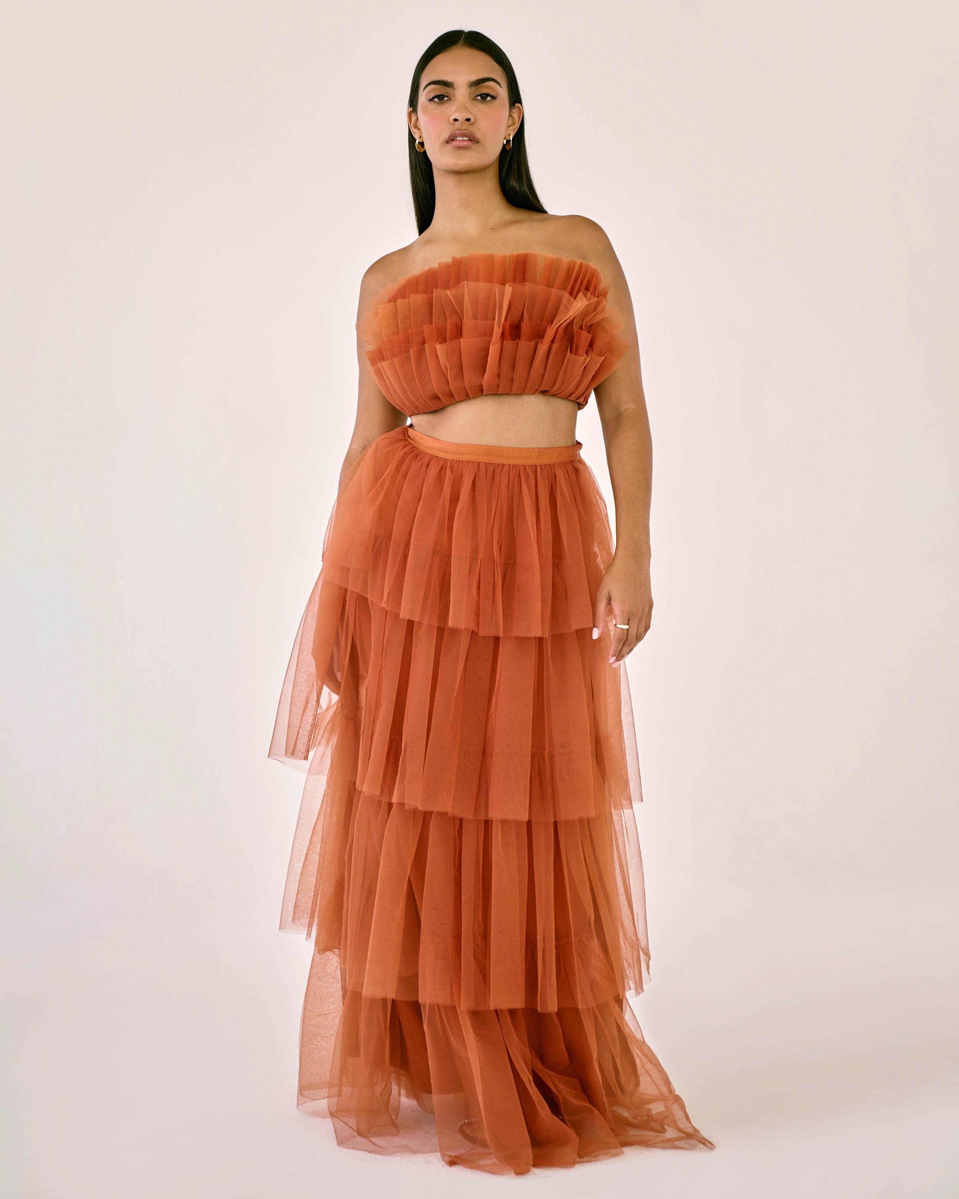 SR | Poetry Odessa Skirt -  Rust