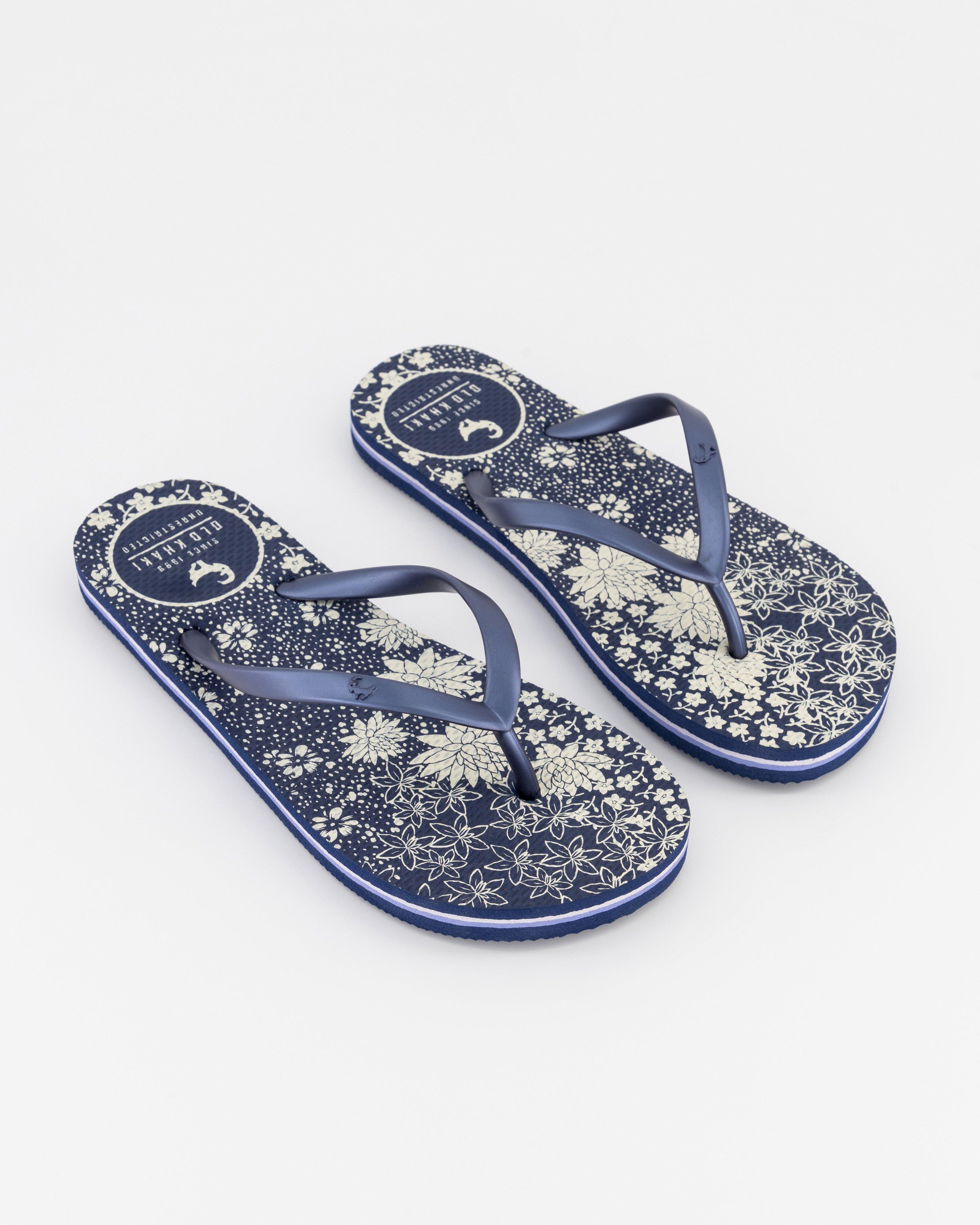 Old Khaki Women's Tide Flip Flops -  Navy