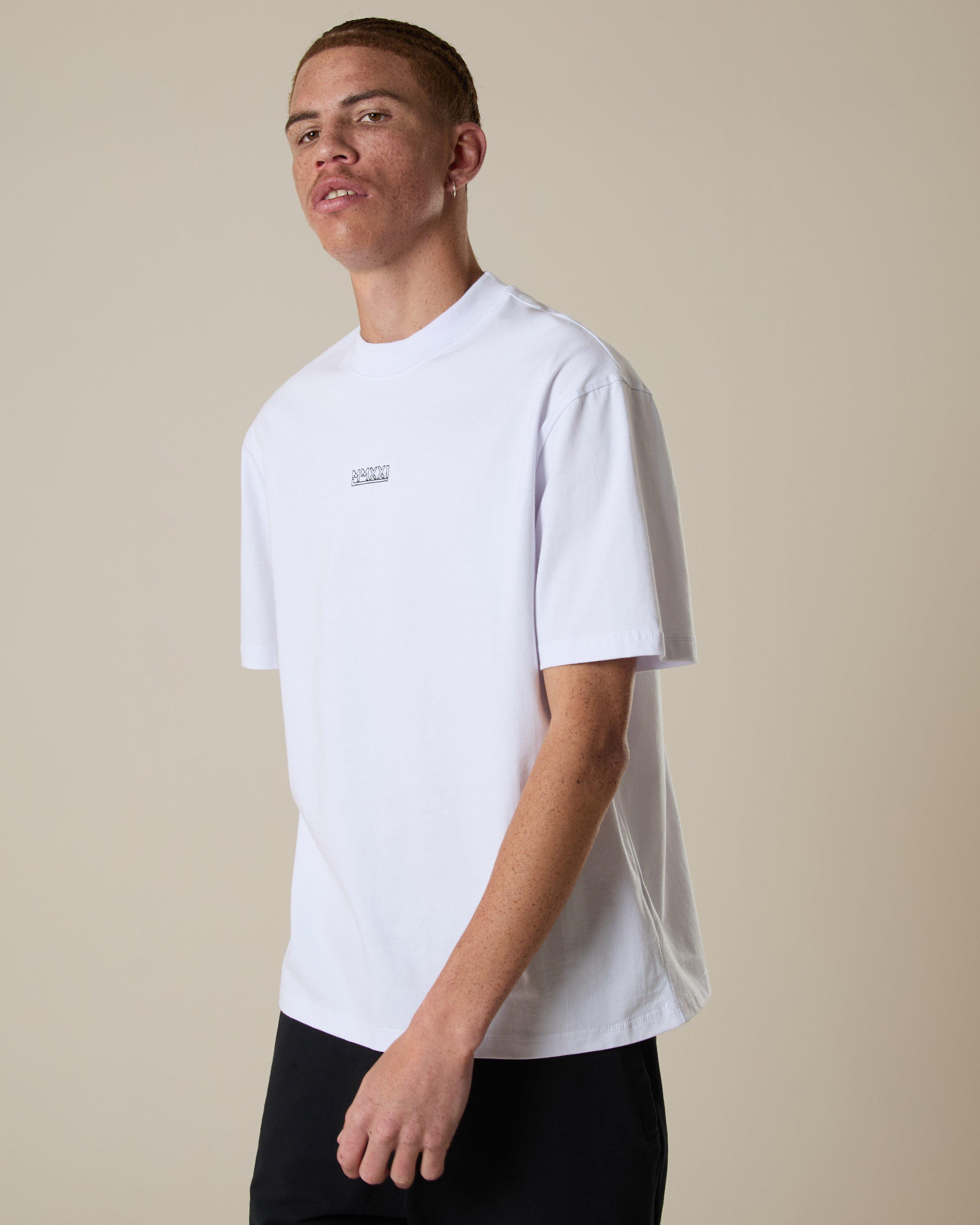 MMXXI Men's Riley Oversized T-Shirt -  White