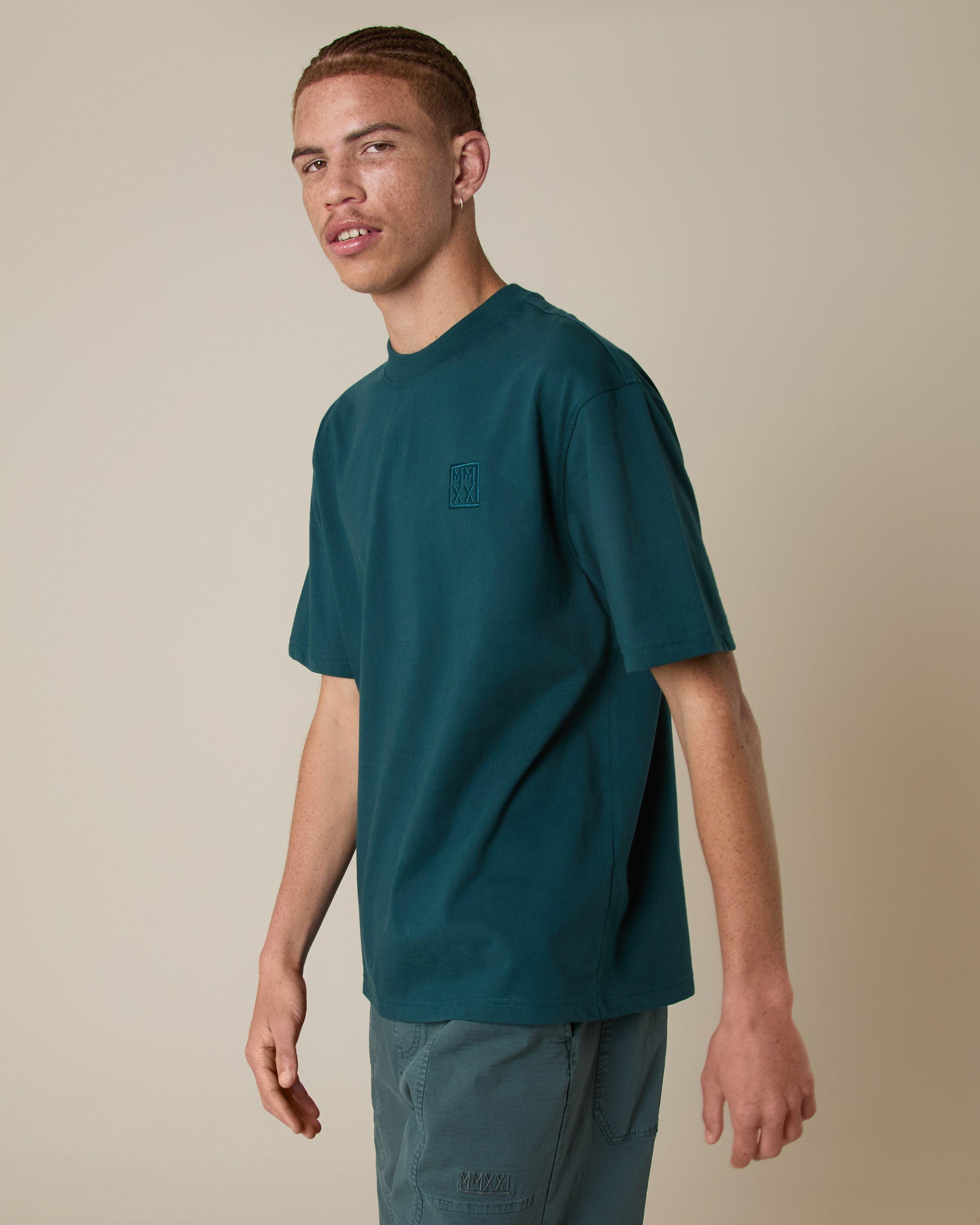 MMXXI Men's Riley Oversized T-Shirt -  Bottle Green