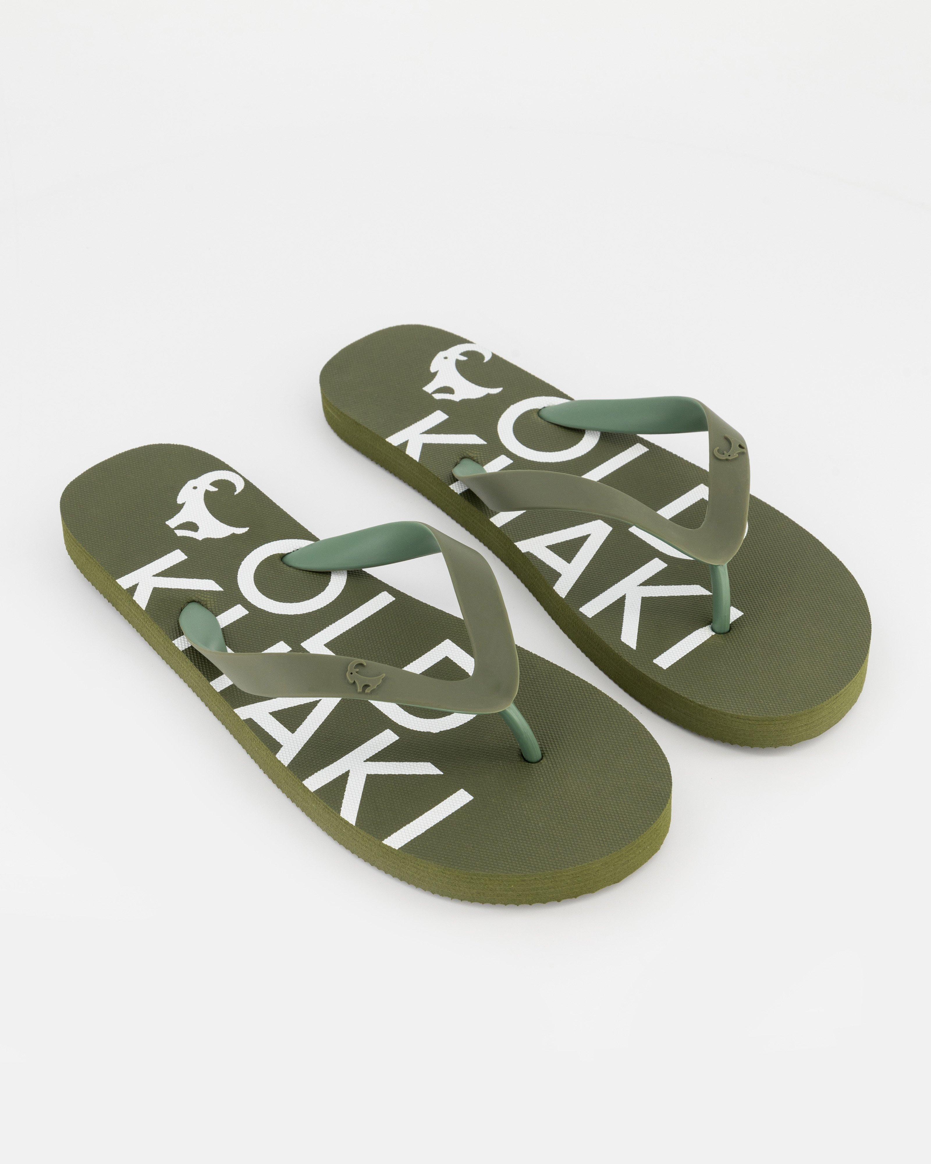 Old Khaki Men’s Branded Pacifico Flip-Flop -  Green