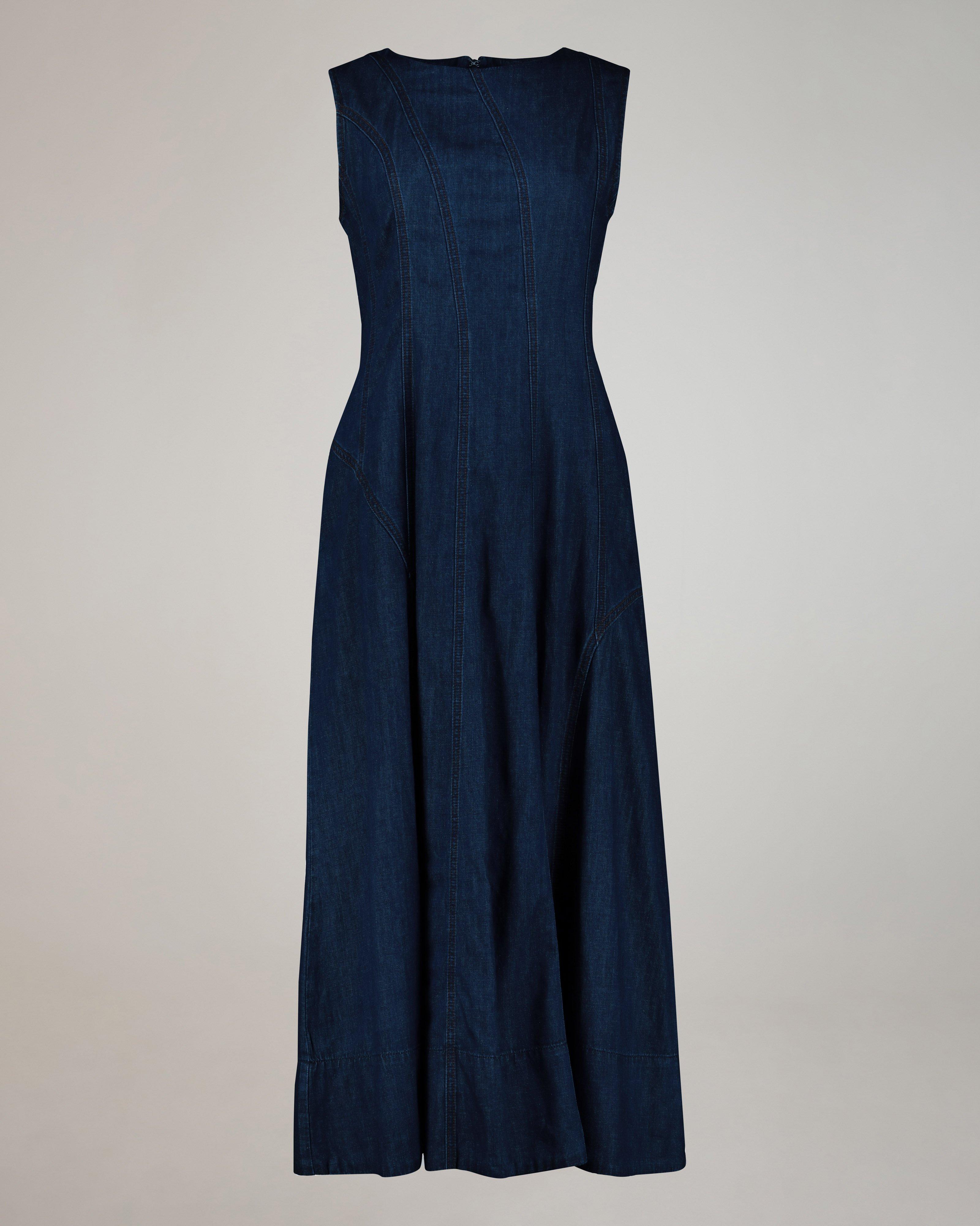 poetry denim dress Pola Denim Midi Dress