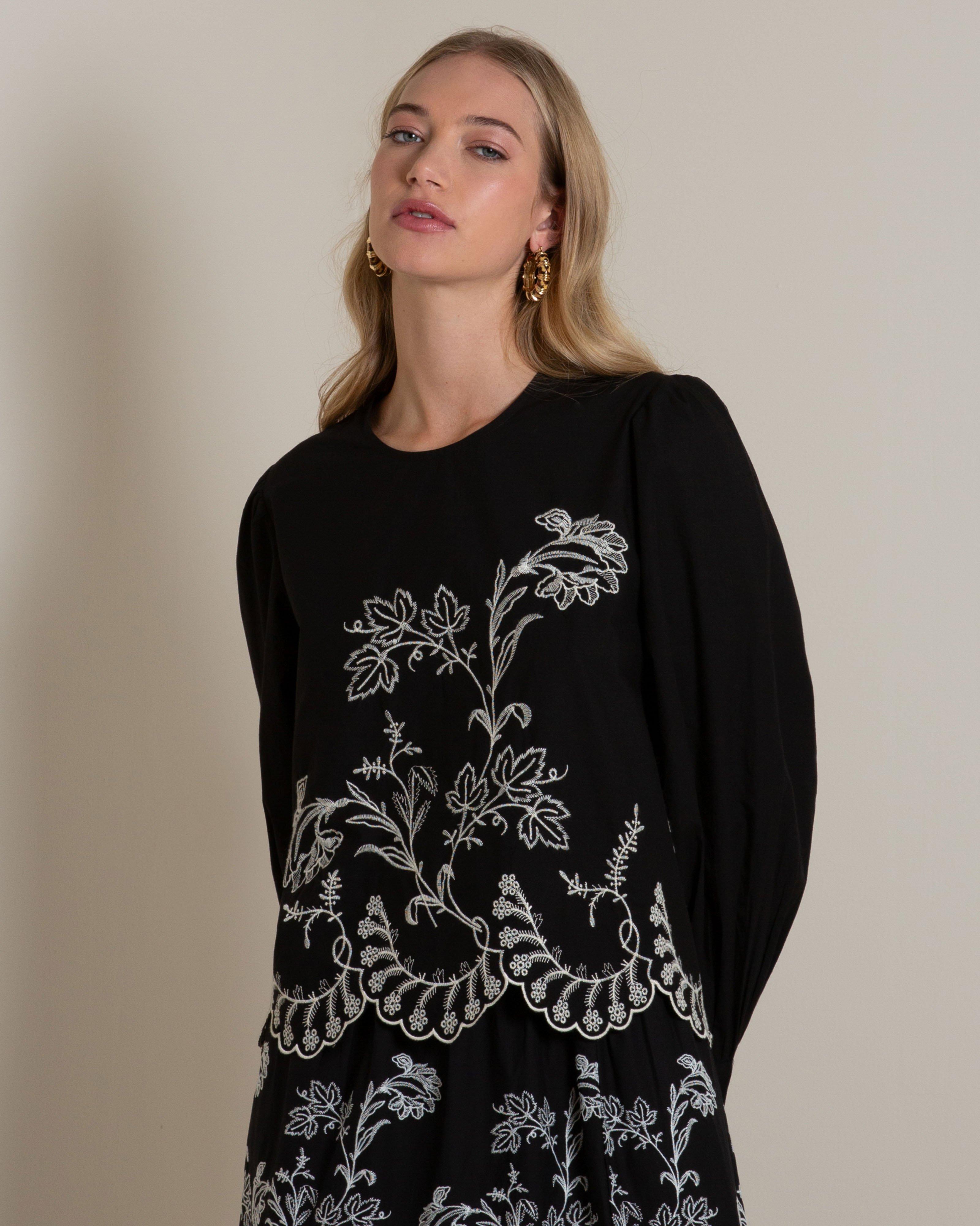 Kairo Embroidered Popover - Poetry Clothing Store