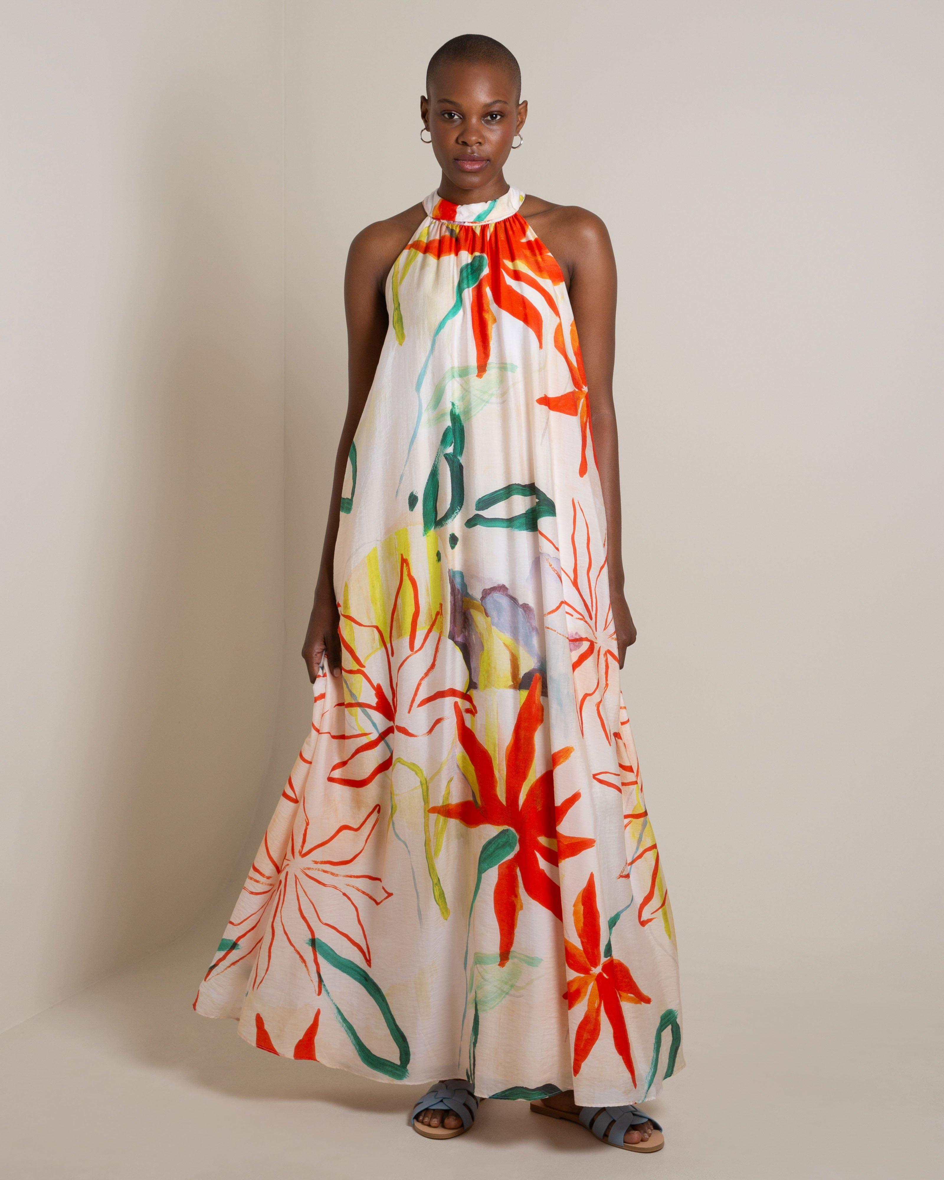 Brittany Printed Maxi Dress -  Assorted