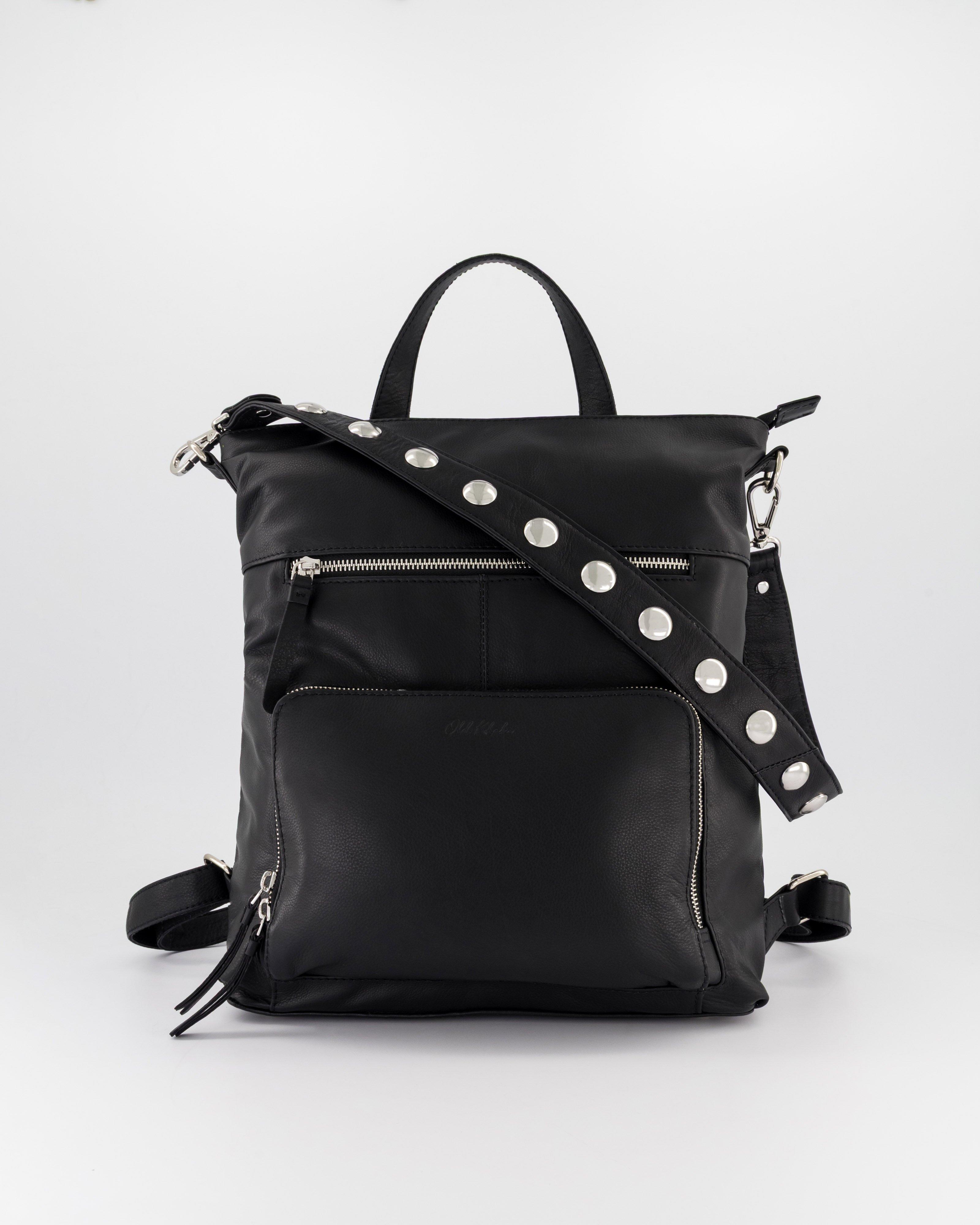Old Khaki Ladies Jenni Leather Backpack -  Black