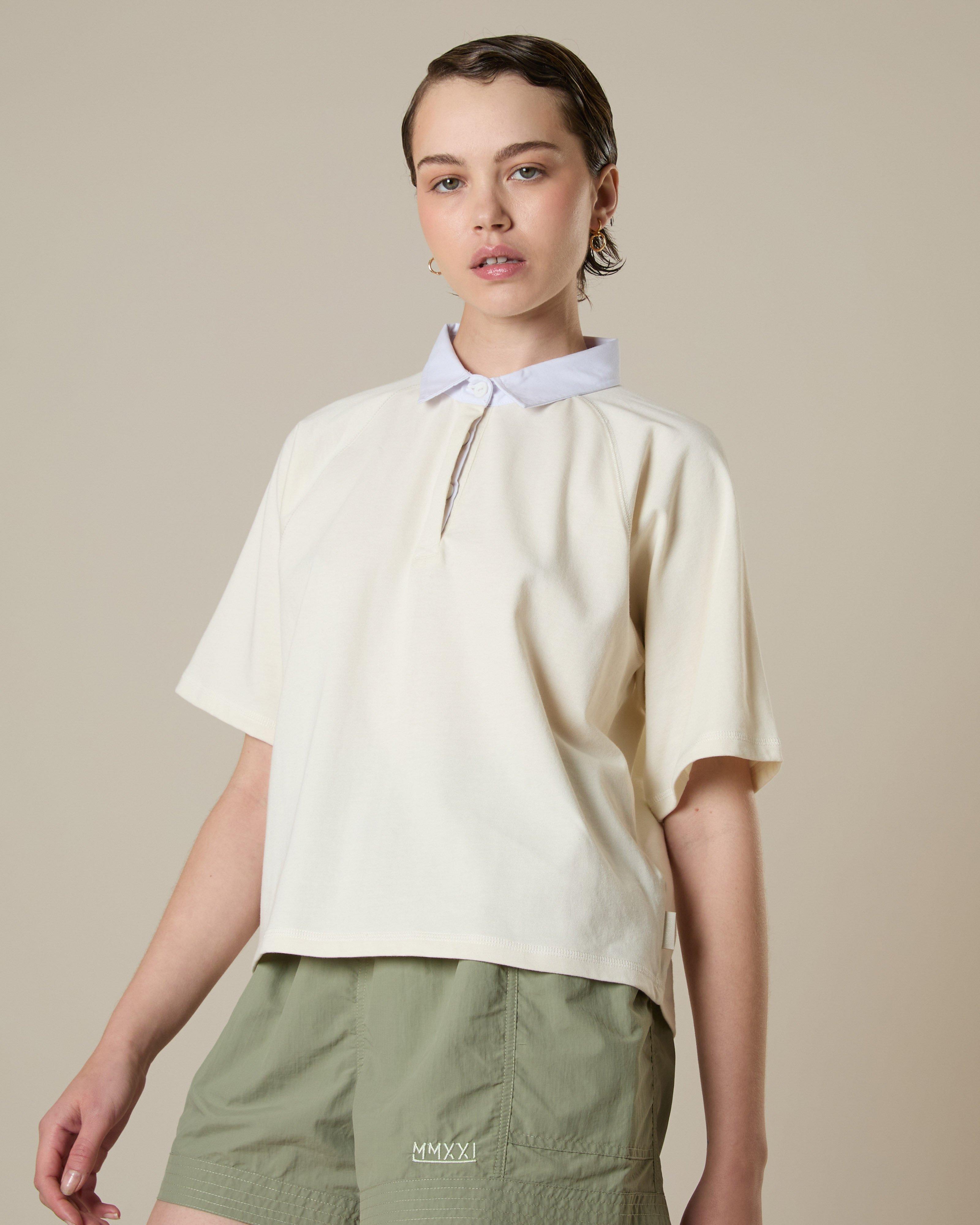 MMXXI Women's Nadia Rugby T-Shirt -  Milk