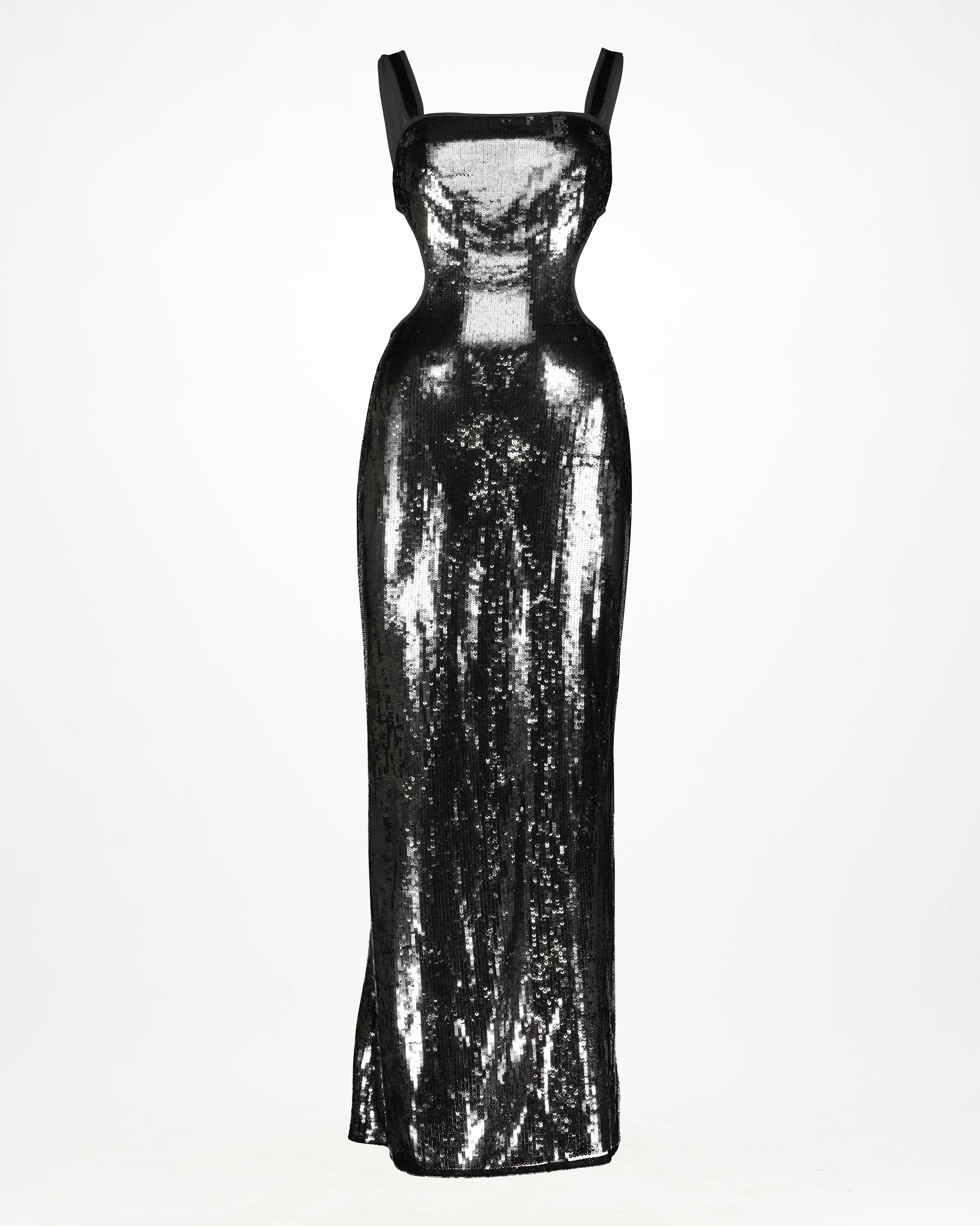 SR | Poetry Nedira Dress -  Gunmetal