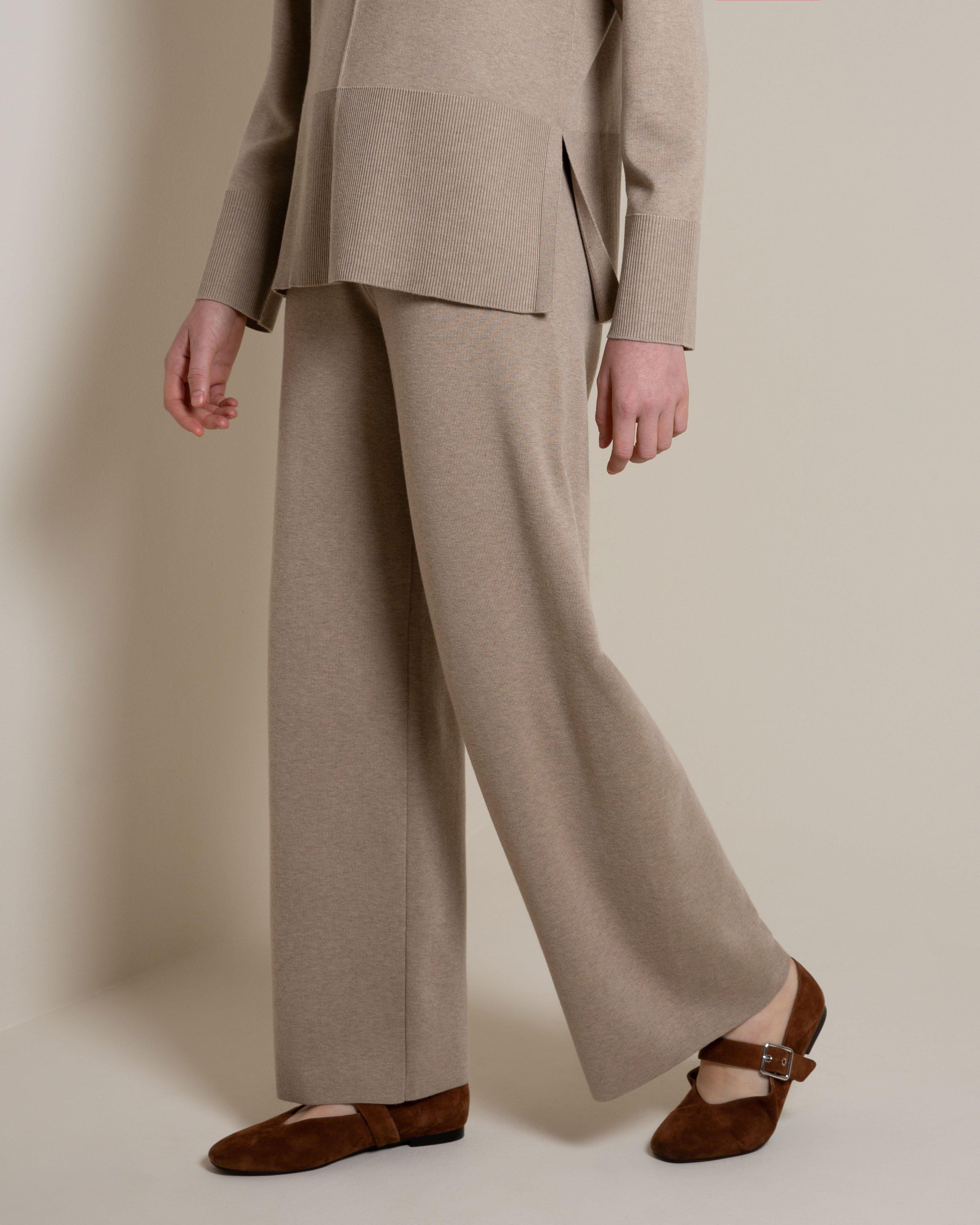 Tasmine Knit Lounge Pant -  Oatmeal