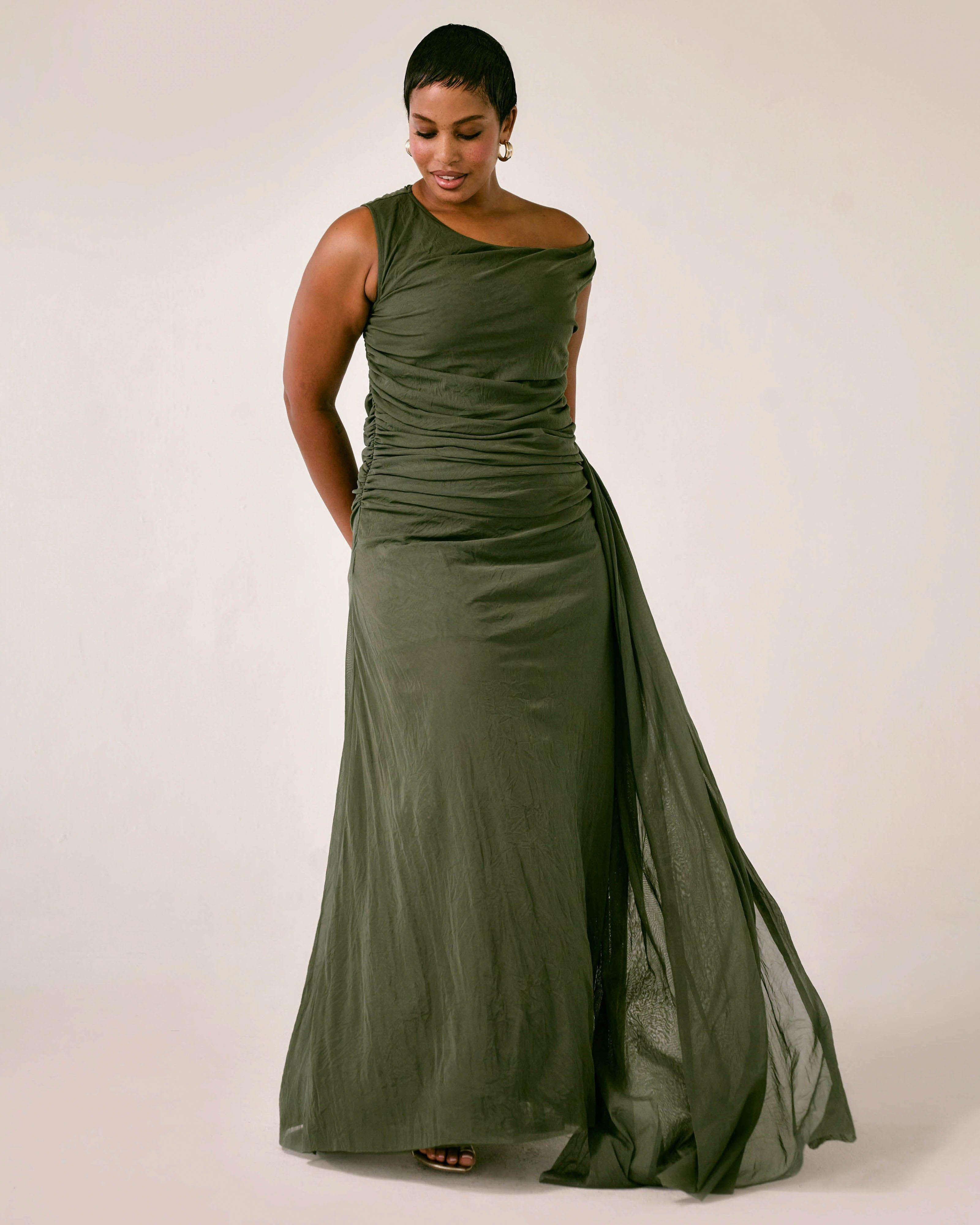 SR | Poetry Valeria Dress -  Dark Green