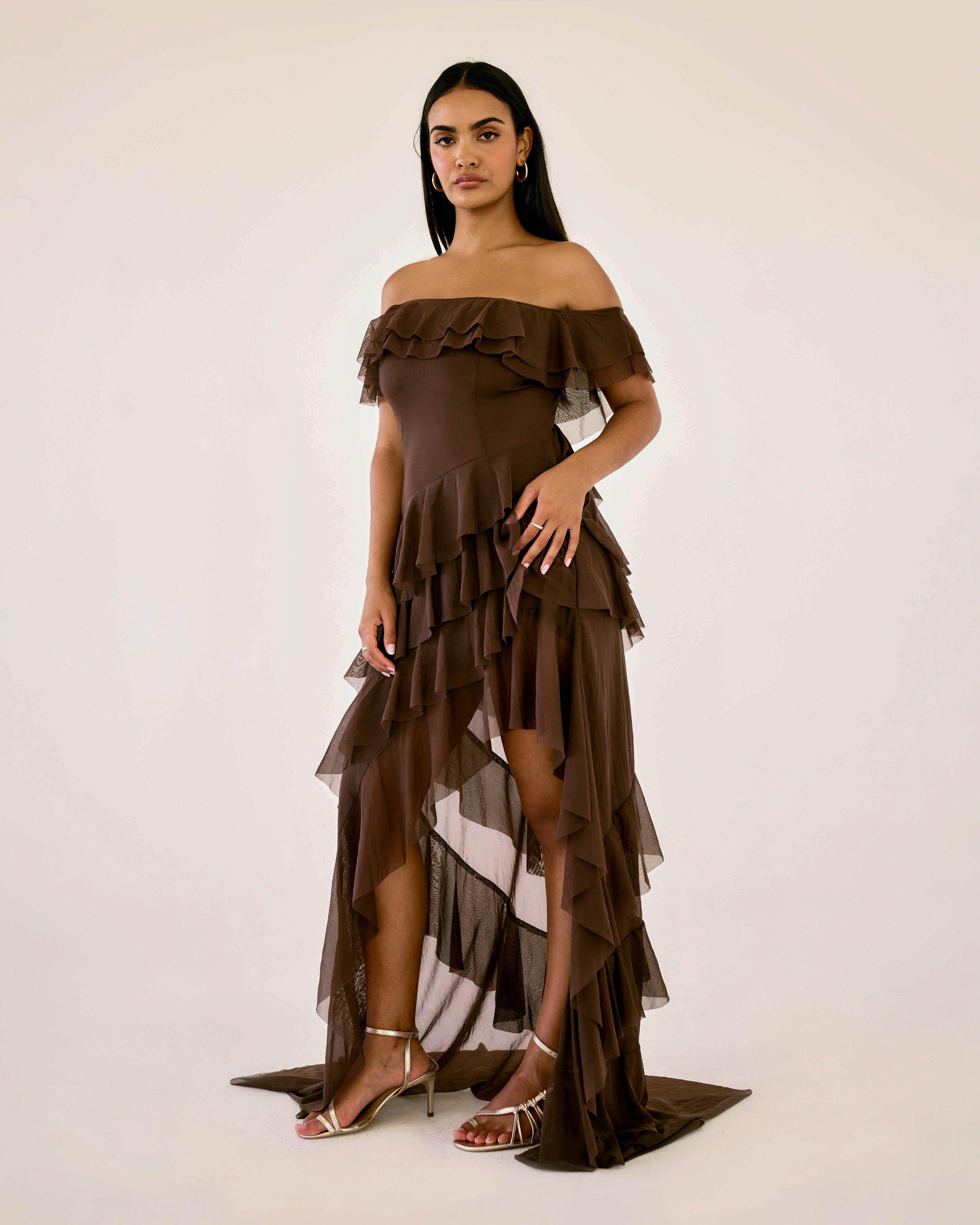 SR | Poetry Serin Dress -  Brown