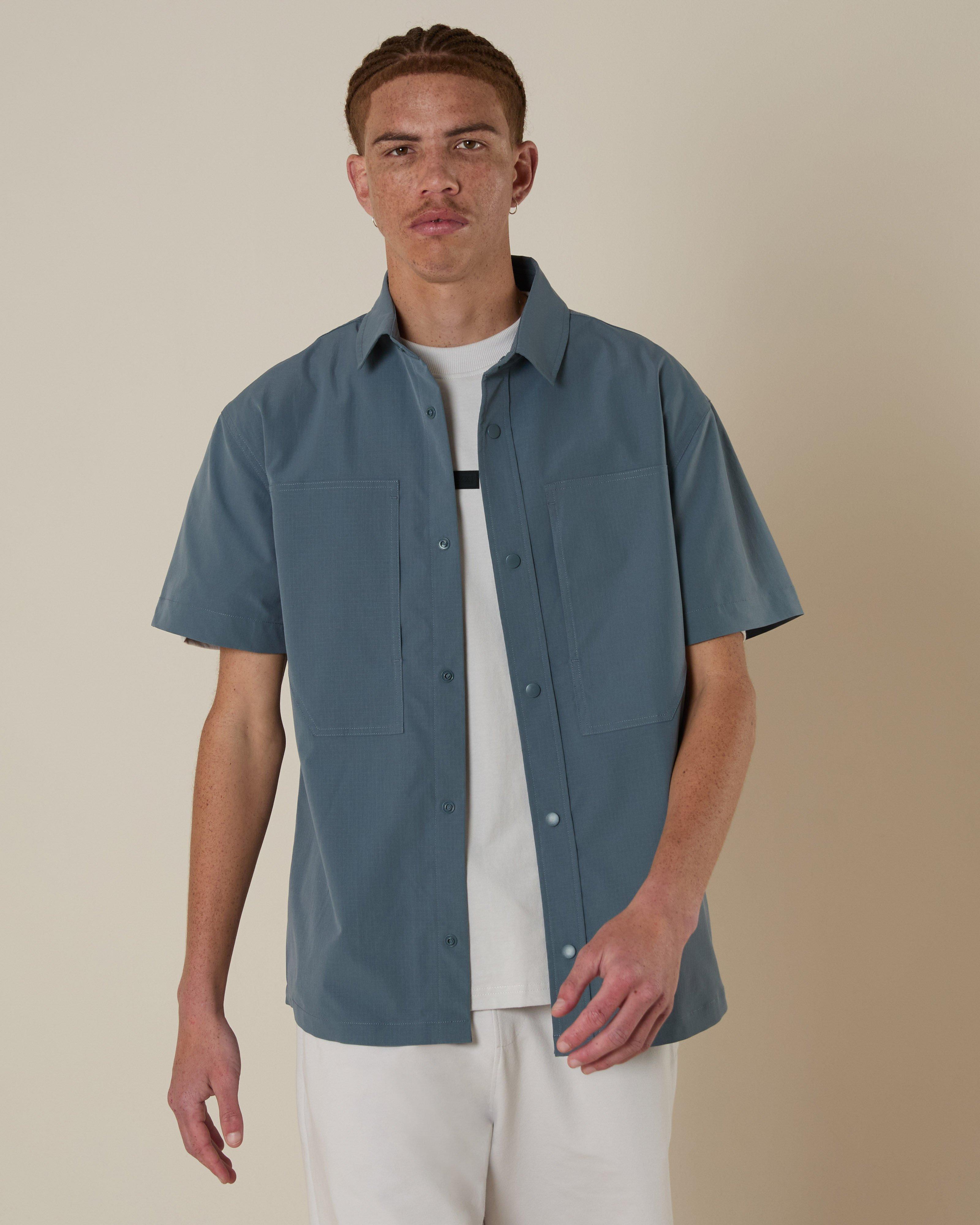 MMXXI Men's Short Sleeve Denvor Shirt -  Bottle Green