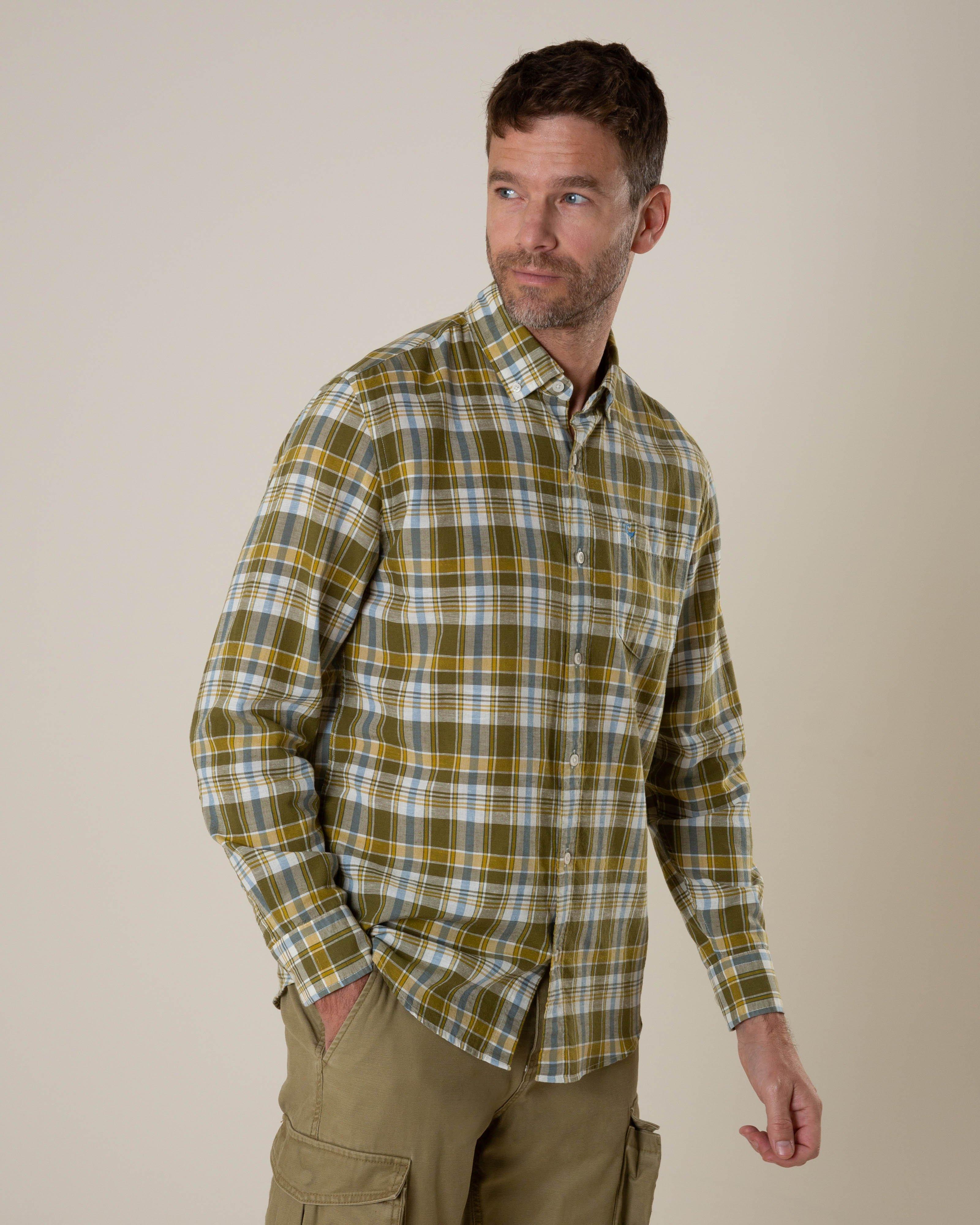 Old Khaki Men’s Raymond Check Shirt  -  Green