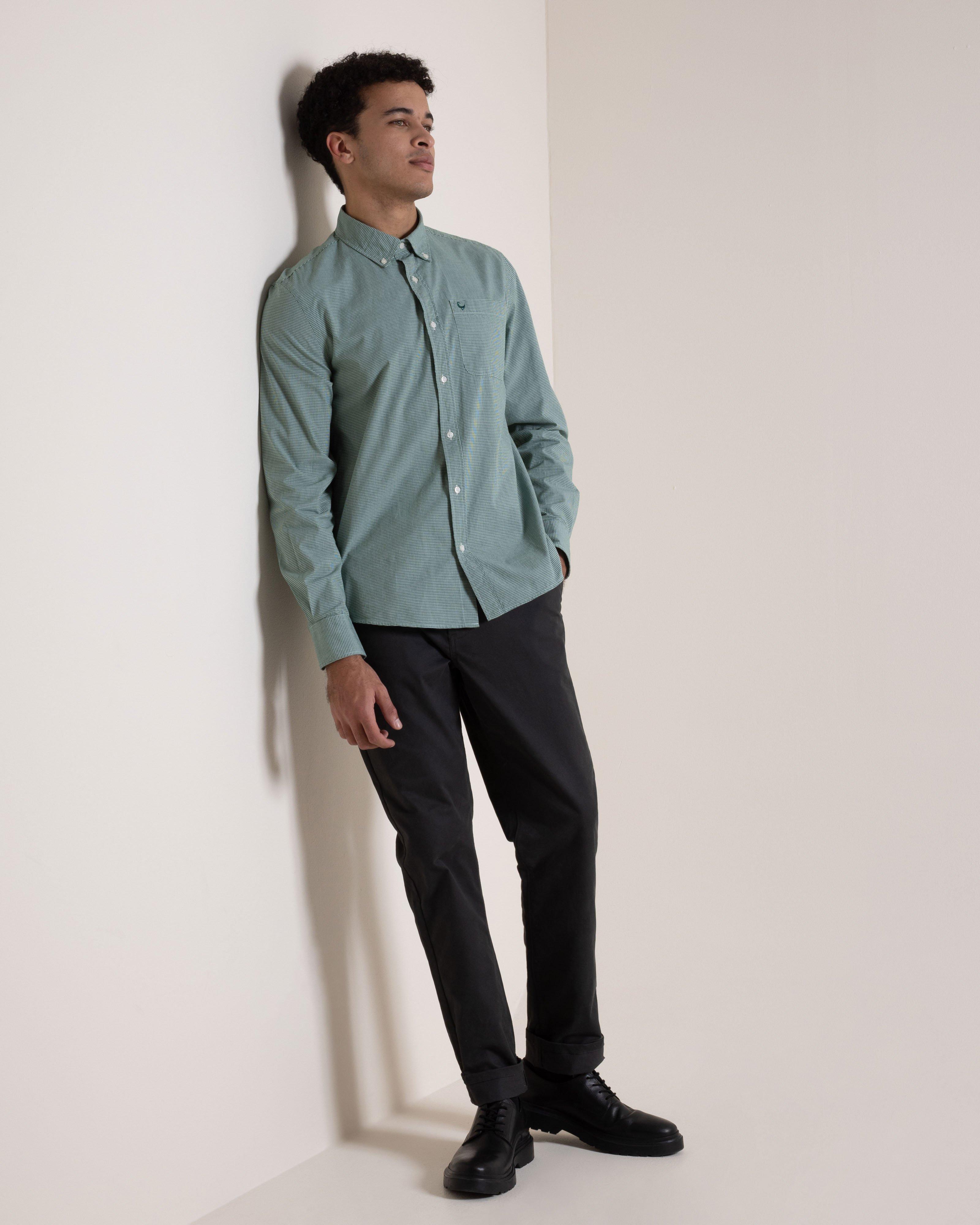 Men's Austin Slim Fit Check Shirt | Old Khaki