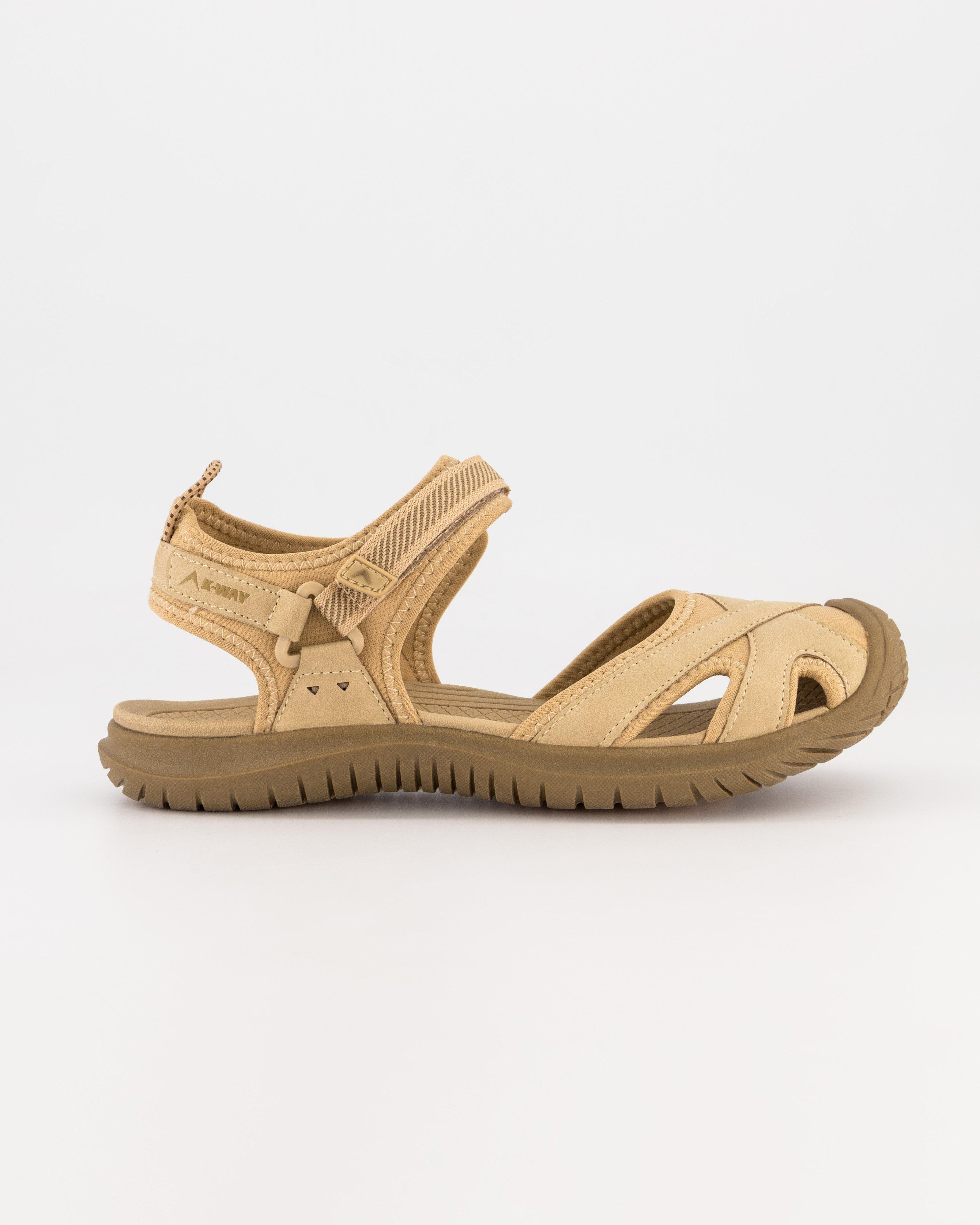 K-Way Women's Closed Toe Sandals -  Stone