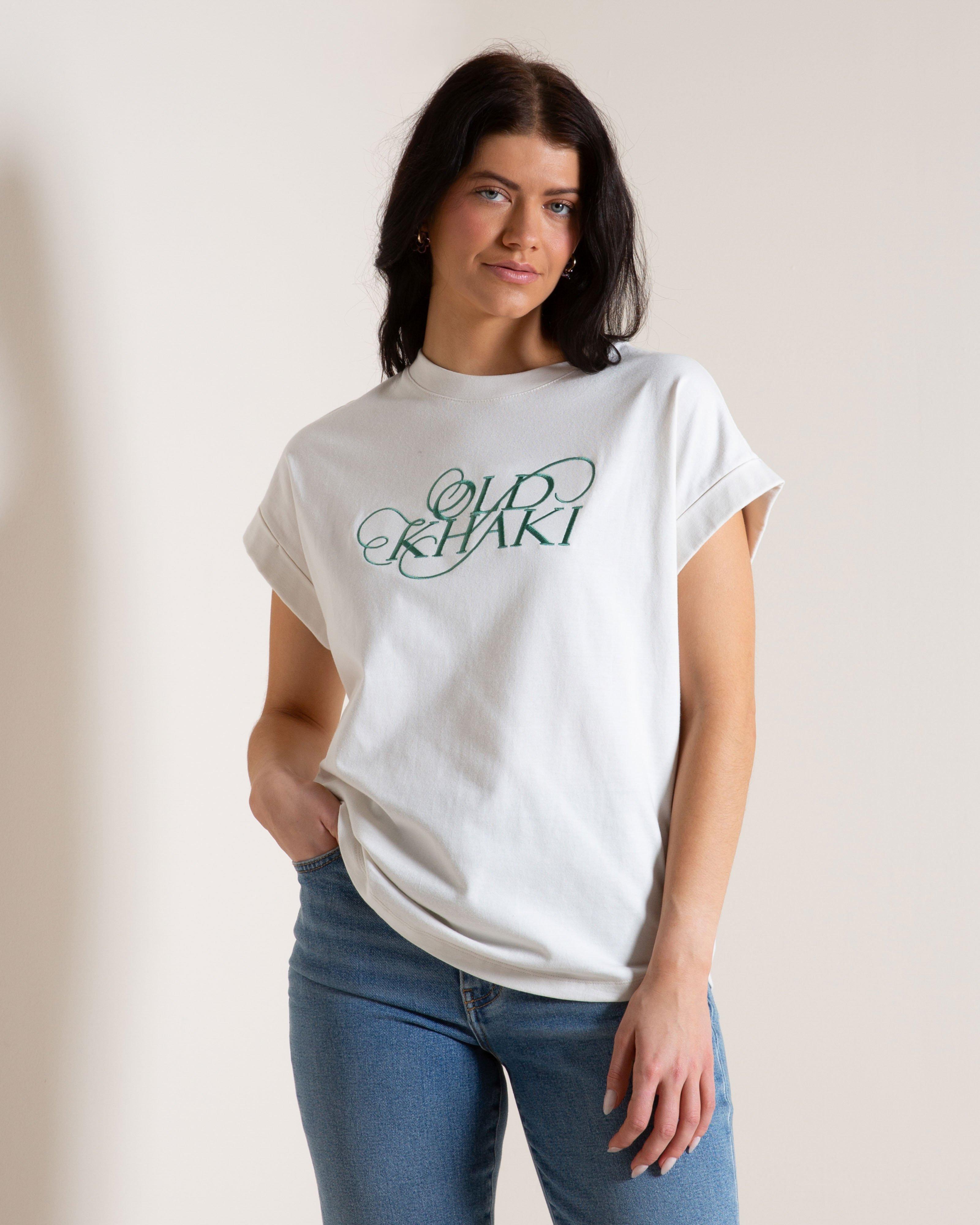 Old Khaki's Women's Laine Branded Tee -  White