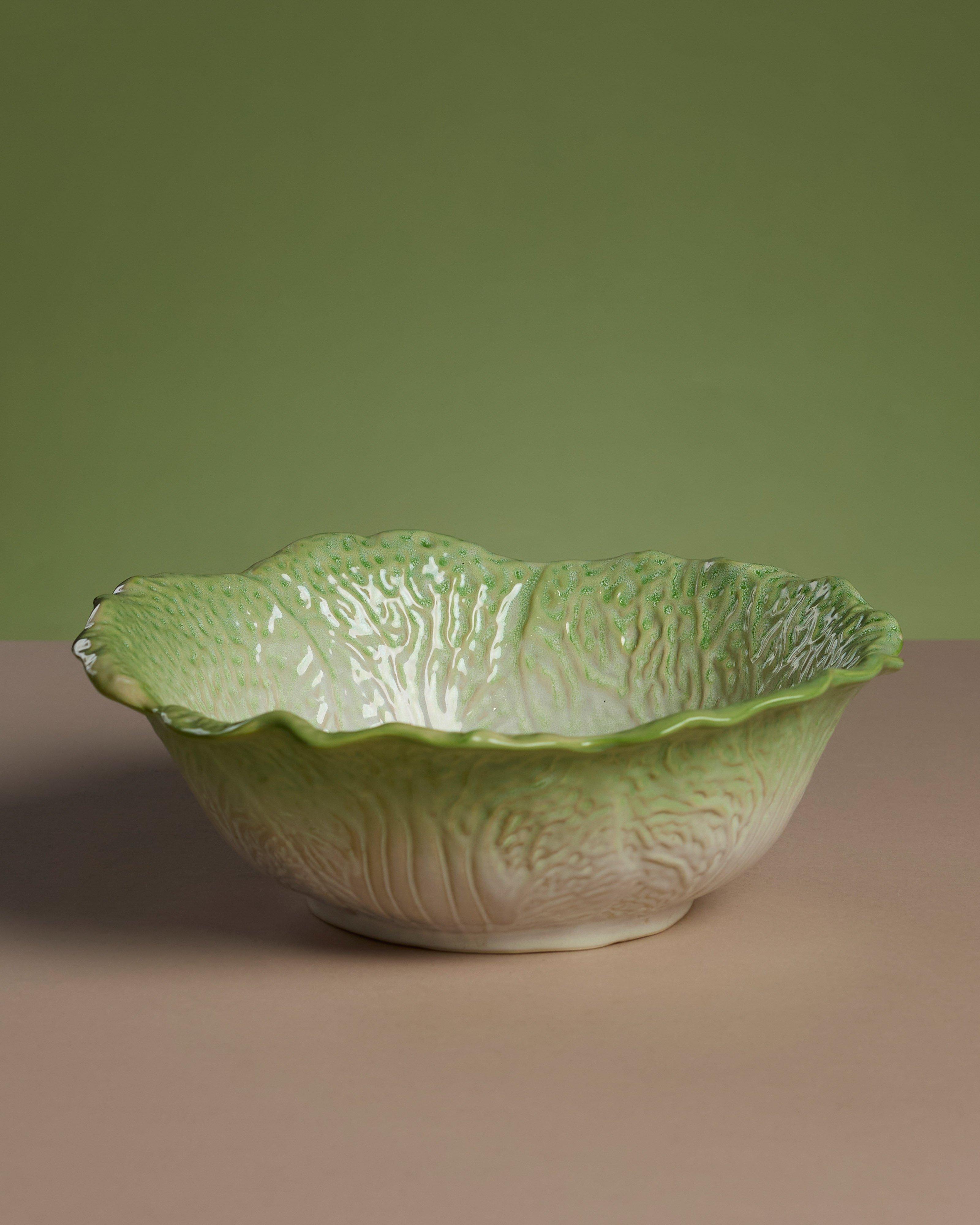 Cabbage Medium Bowl -  Light Green